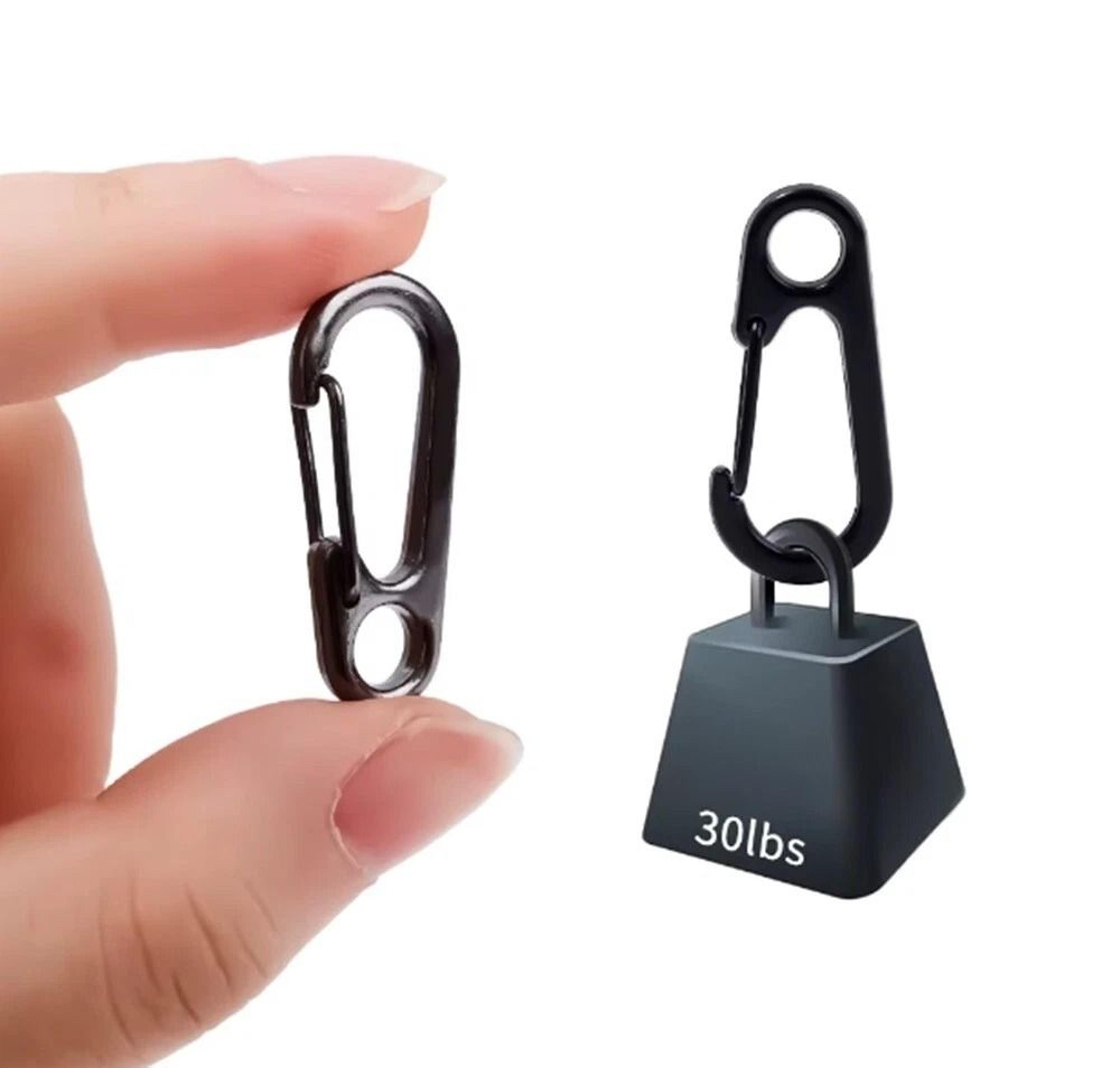 Mini Aluminum Carabiner Clips Durable Keychain Hooks For Camping  Backpack Use 5
