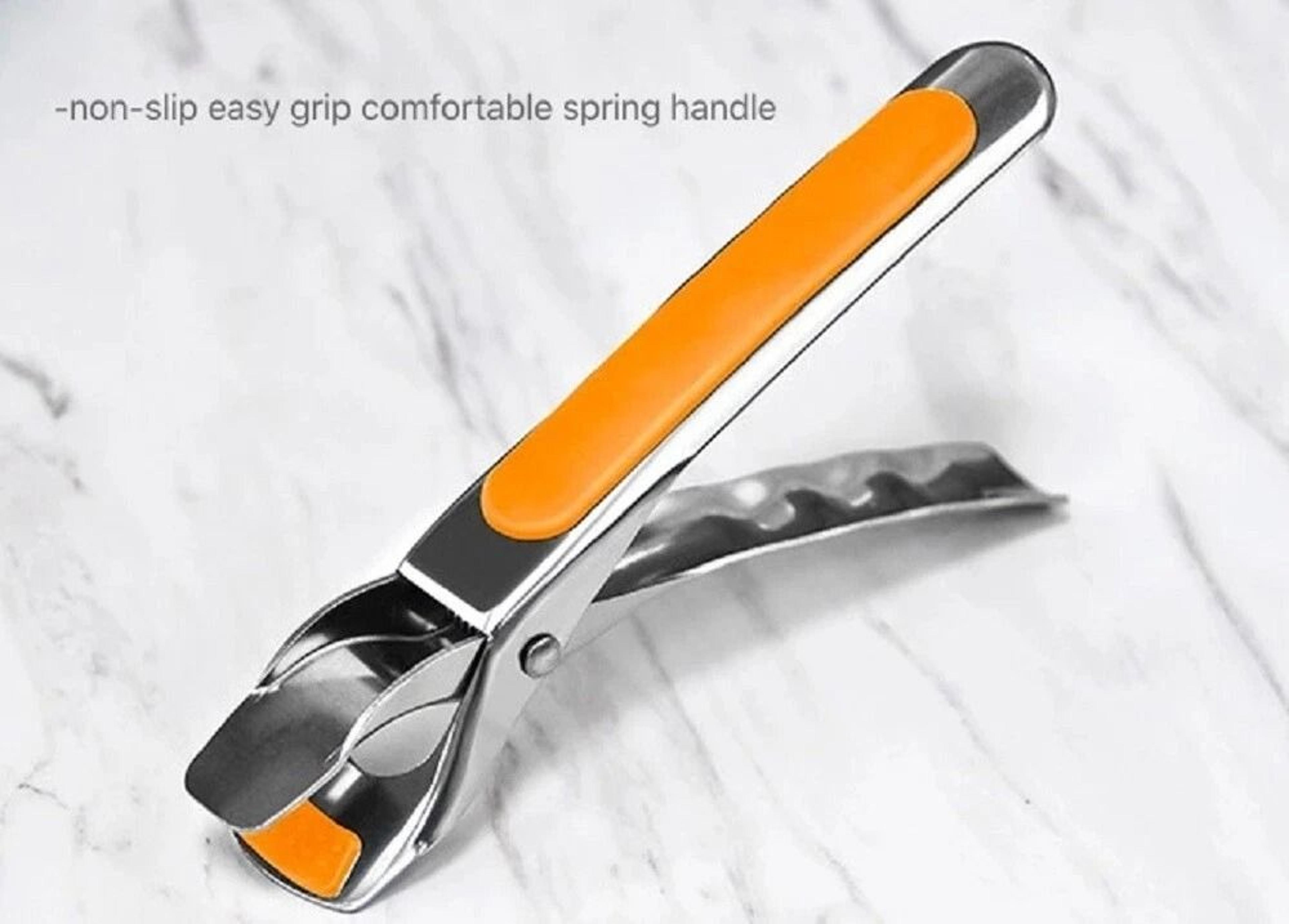 Stainless Steel AntiScald Plate Gripper Kitchen Tongs  Safe Dish Lifter Clamp For Hot Plates And Bo 3