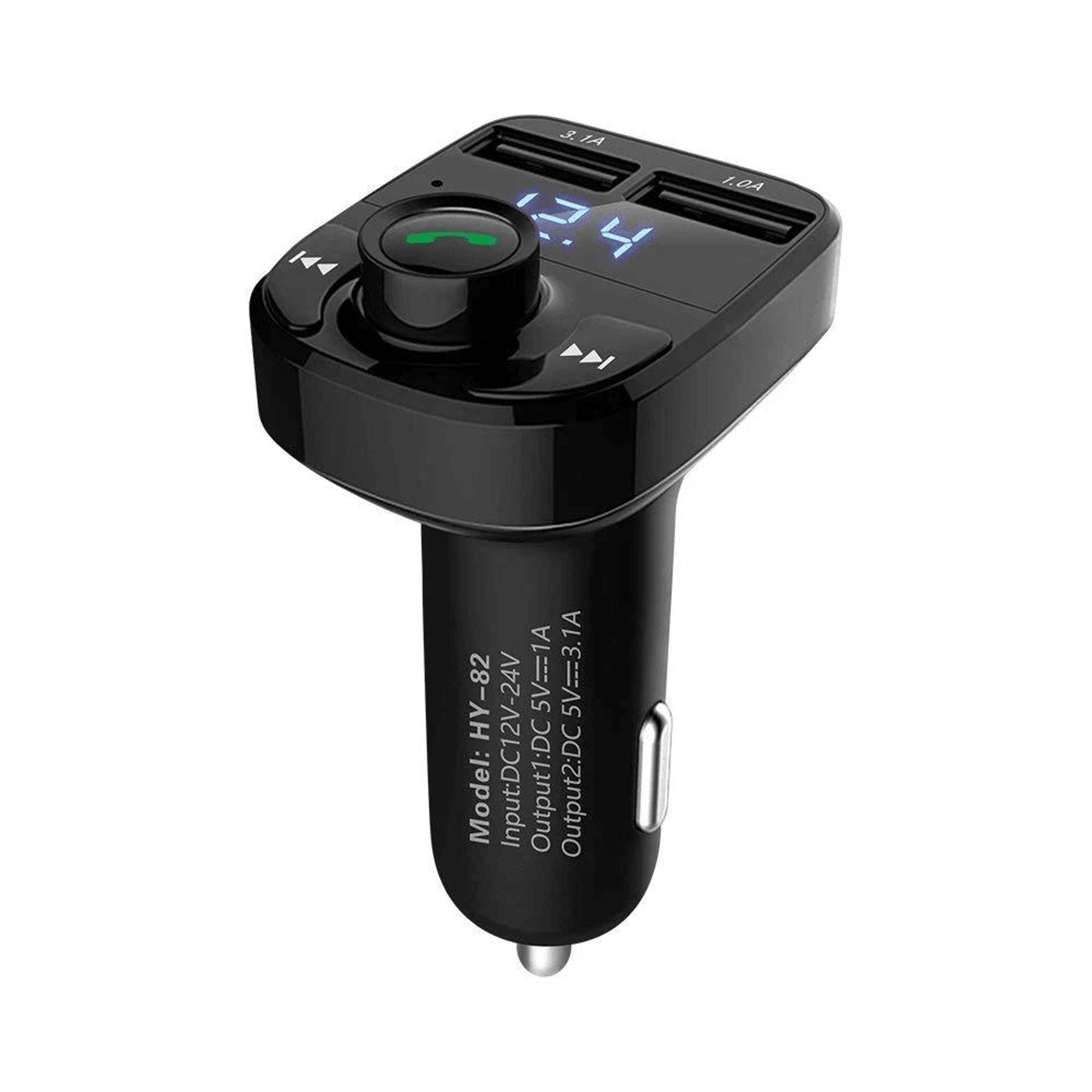 bluetooth fm transmitter for car, wireless mp3 adapter & dual usb car charger