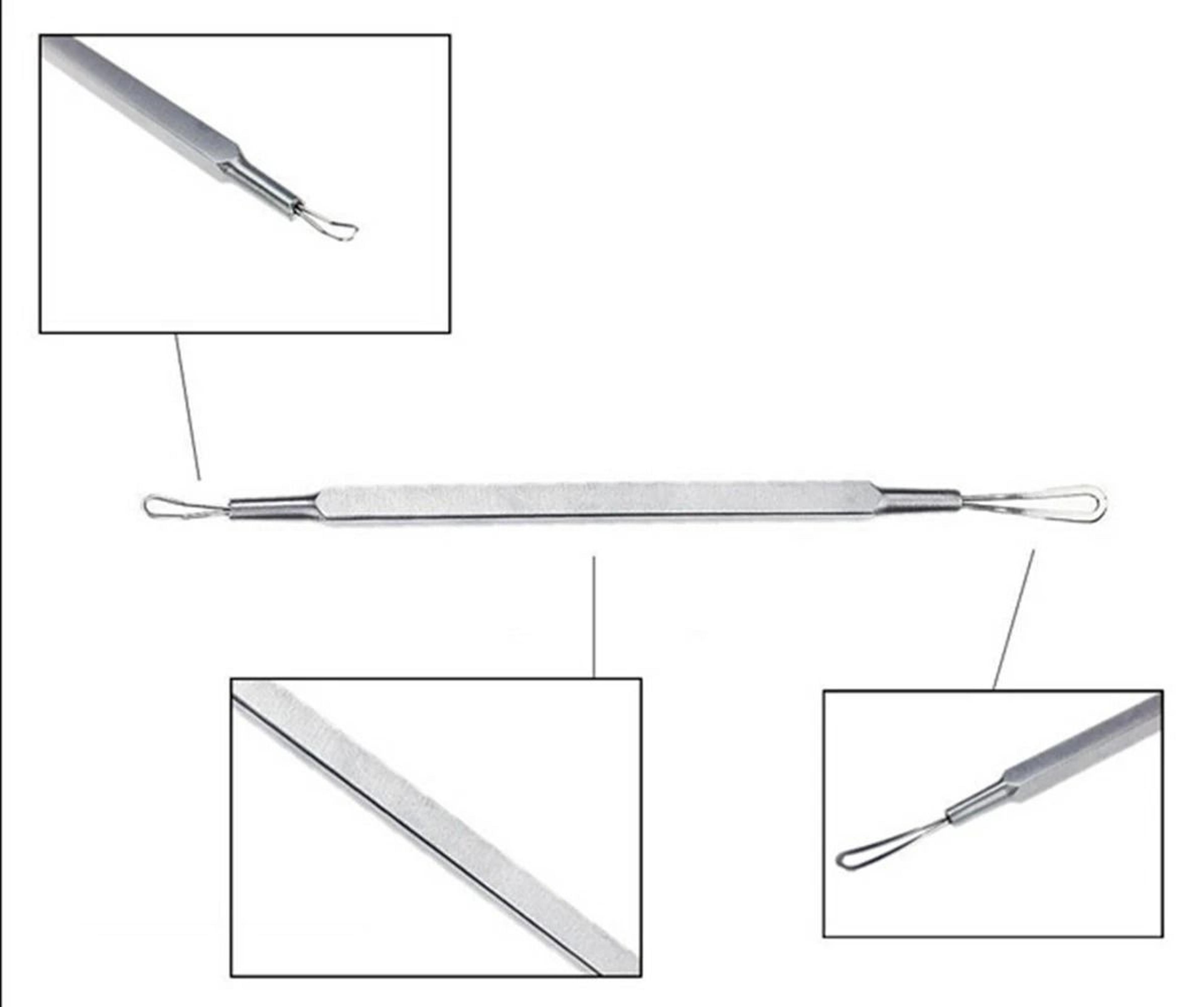 Blackhead Remover Kit Stainless Steel Pimple Extractor Tools For Acne  Comedone Treatment 4