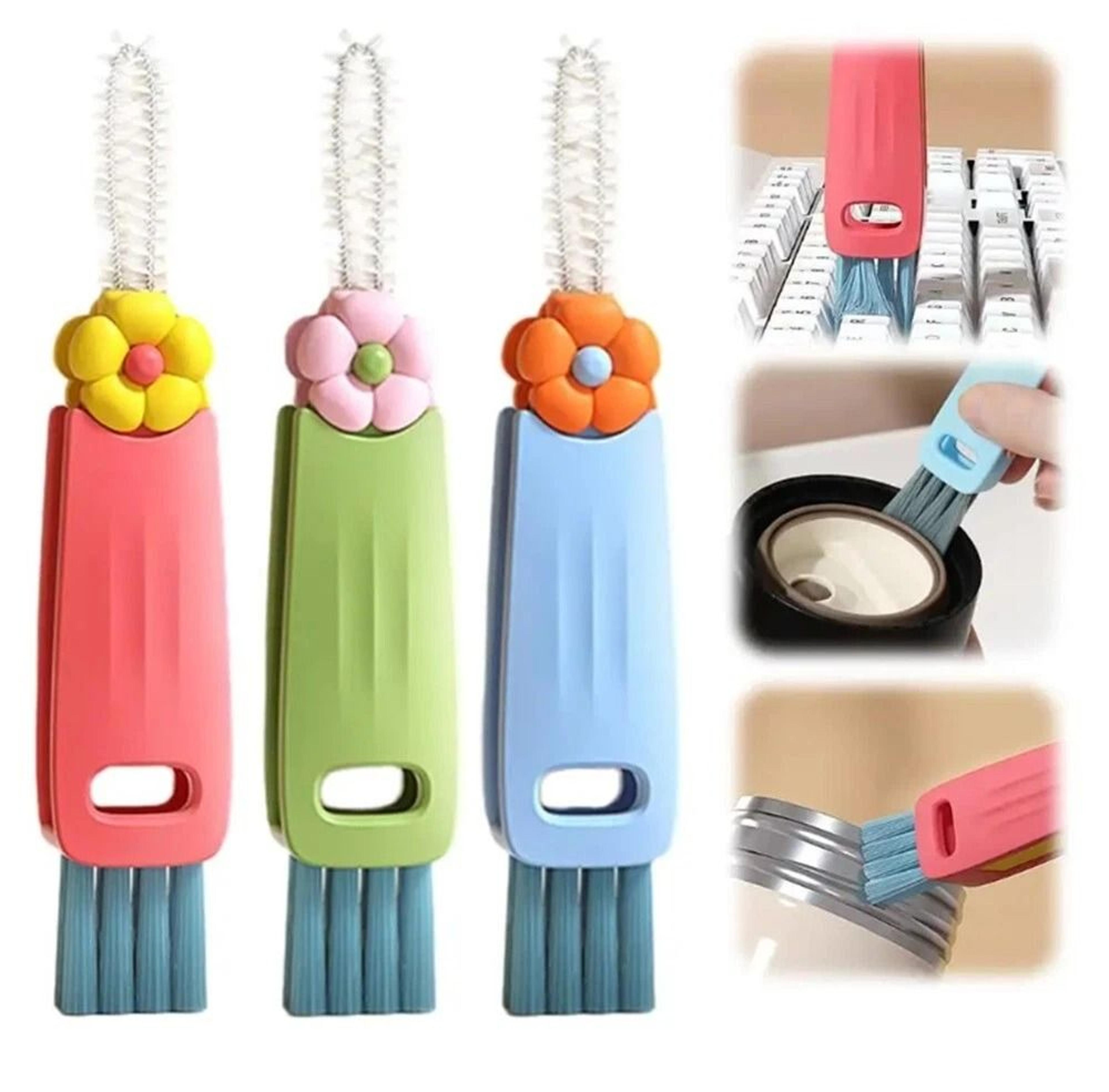 3 In 1 Cup Lid Cleaning Brush Set For Bottles Straws And Crevices 5