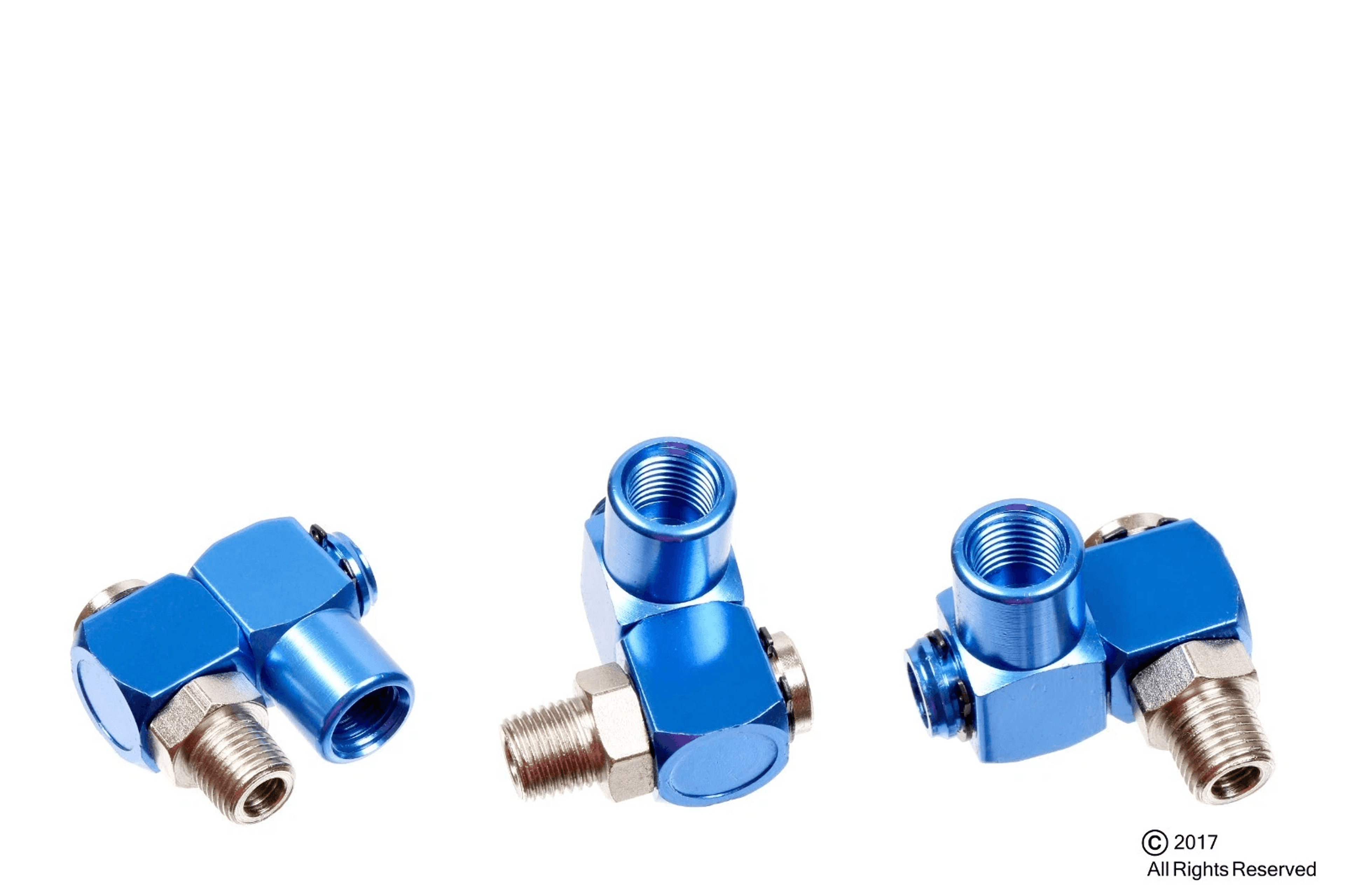 NPT Air Hose Swivel Fitting 360 Aluminum Connector For Pneumatic Tools 2