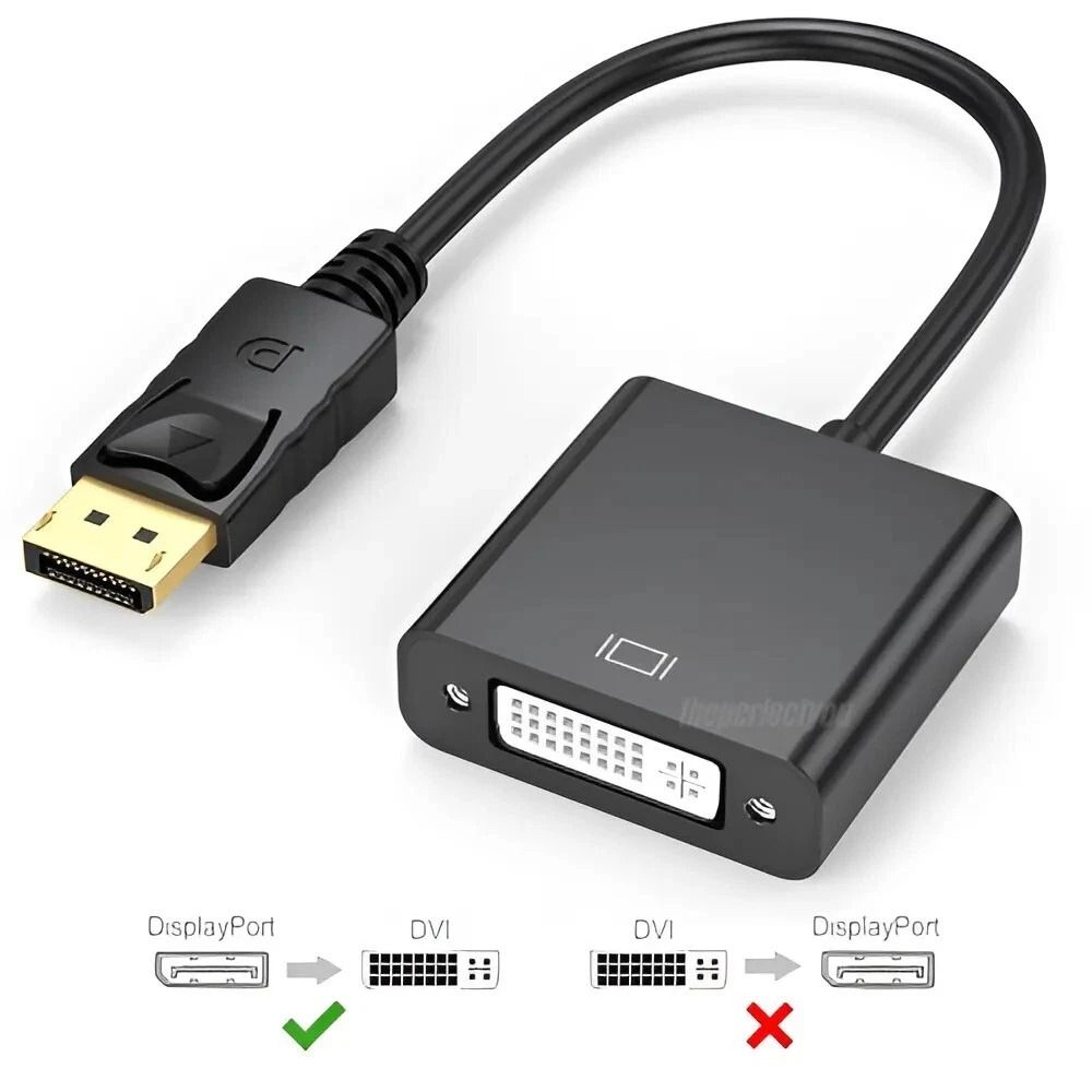 DisplayPort To DVI Adapter Cable For PC Monitor And HDTV 7