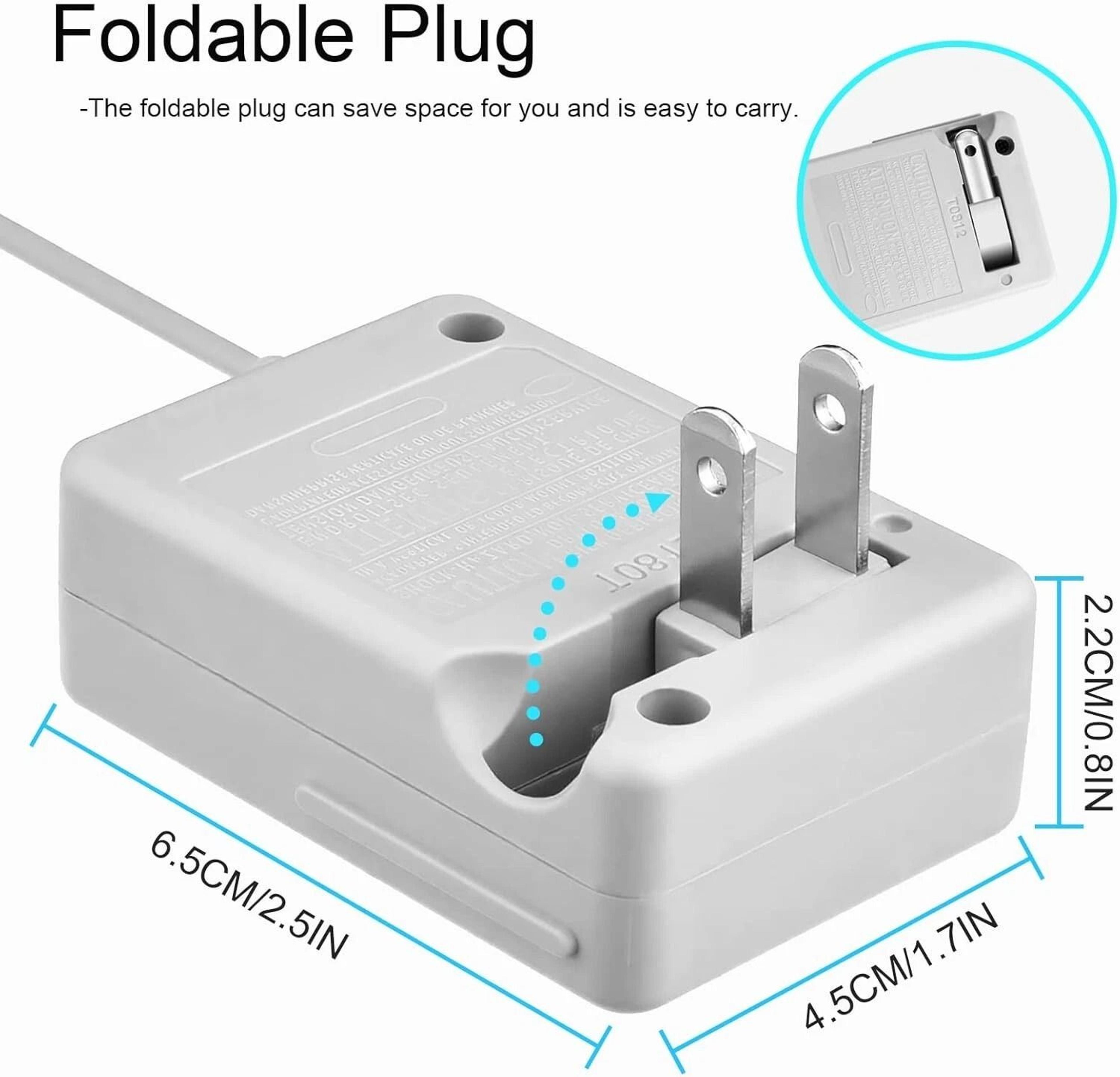 3DS Charger AC Adapter For 2DS DSi DSi XL Home Wall Power Cable 6