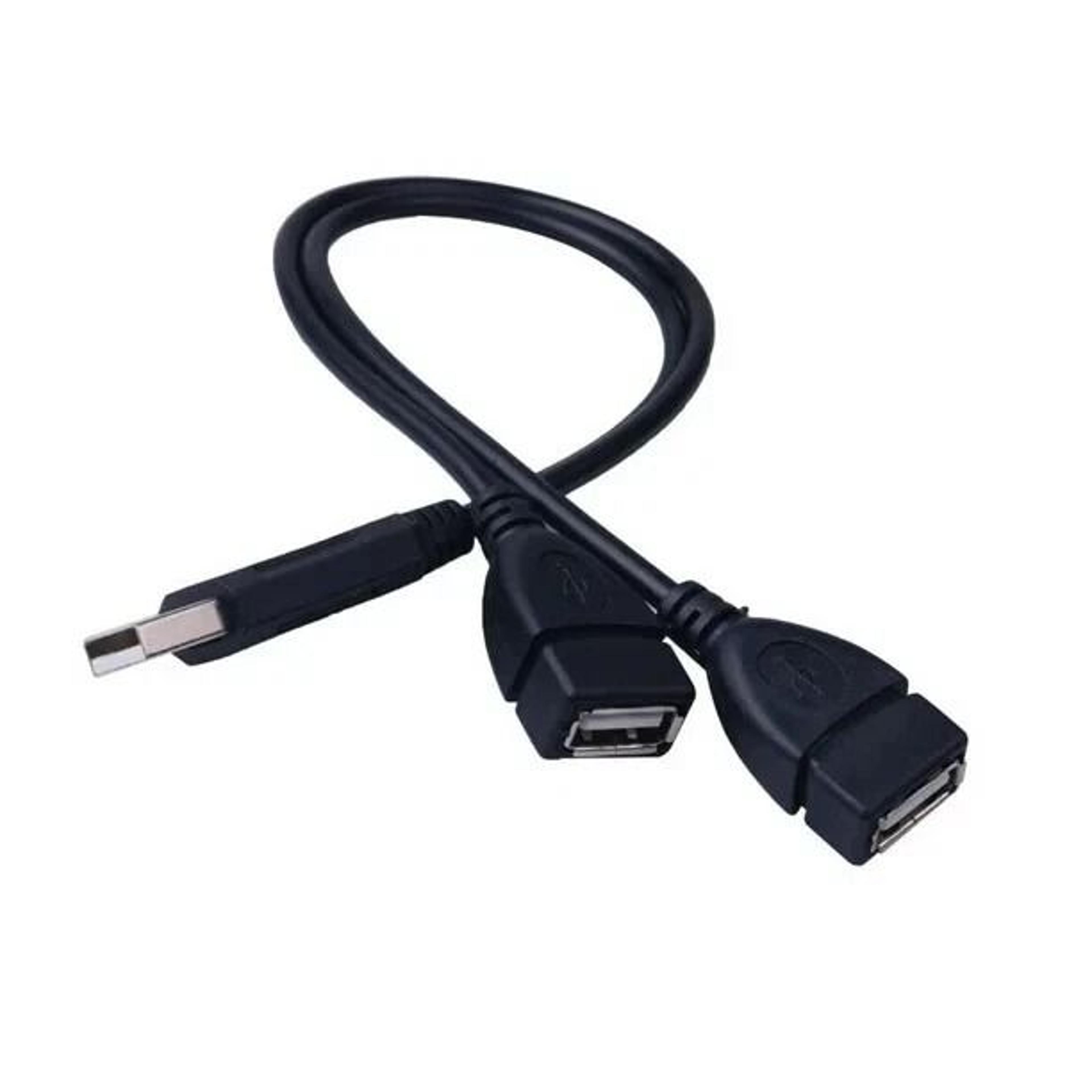 2 port usb splitter cable usb adapter with dual female ports for easy power and device connection