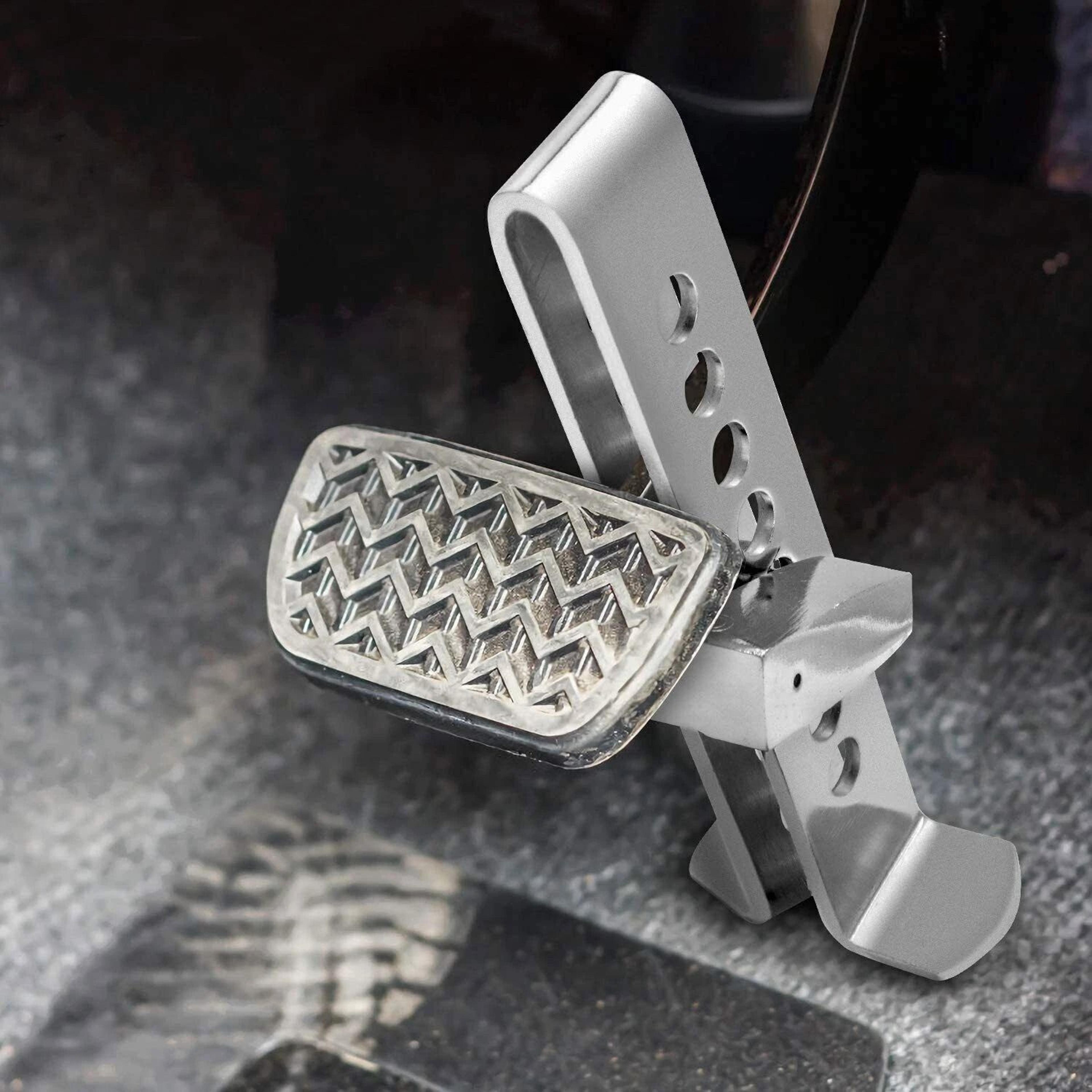 stainless steel brake pedal lock car anti theft device with 3 keys universal clutch pedal lock