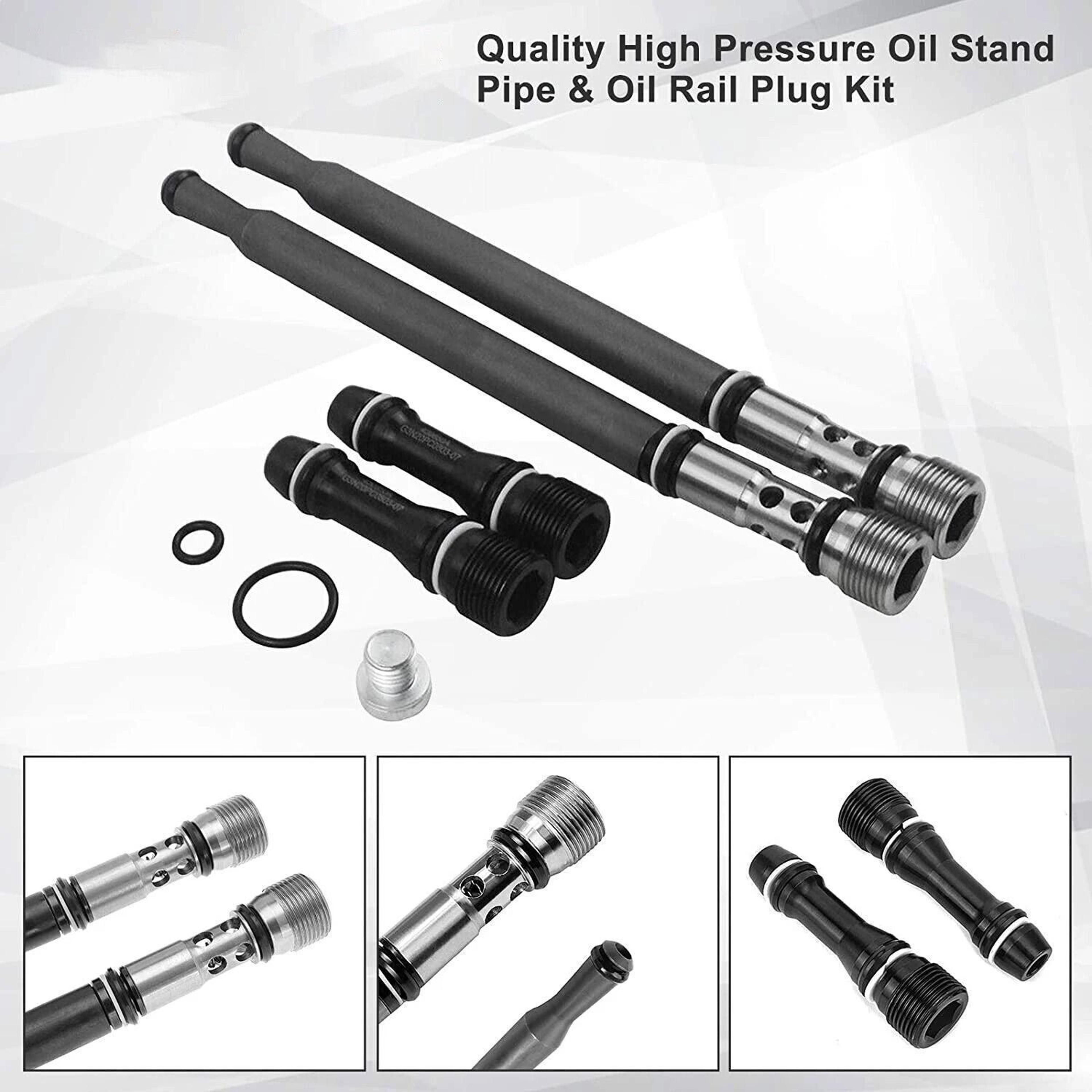 Updated Powerstroke Stand Pipe Dummy Plug Kit For Ford Diesel 7
