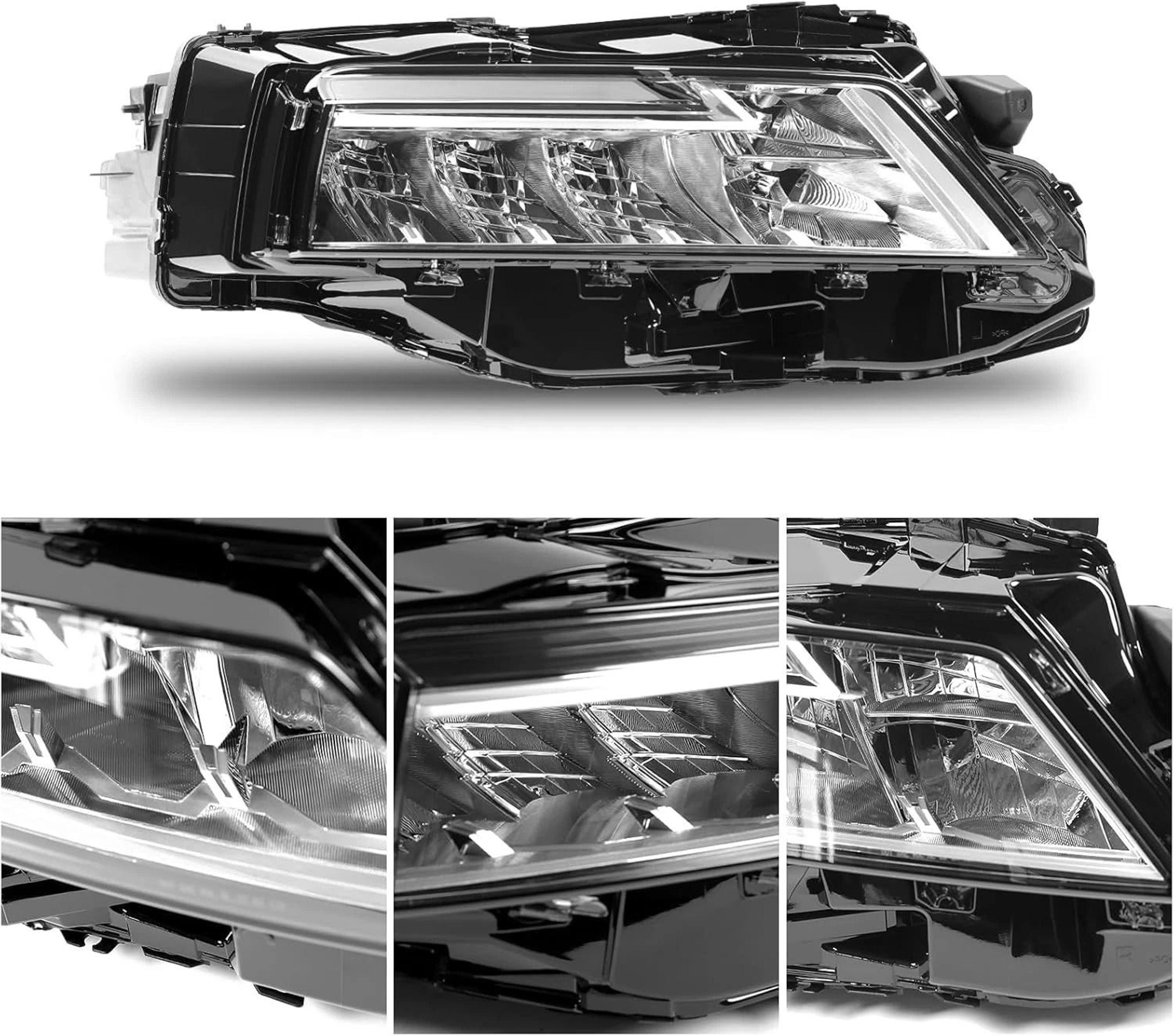 Nissan Rogue Passenger Side LED Headlight Right OEM Style Replacement 7
