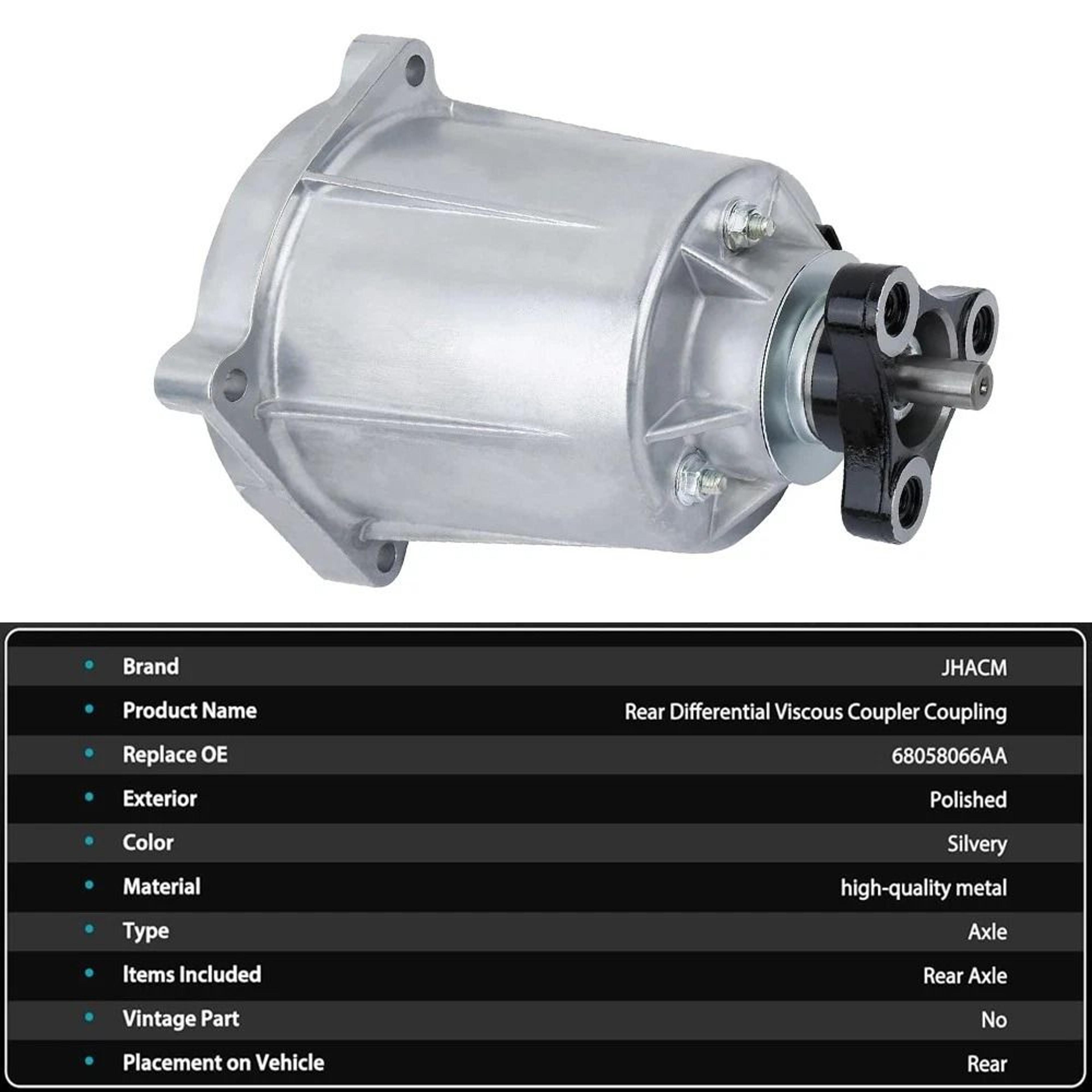 Rear Axle Viscous Unit For Dodge Journey AWD 9