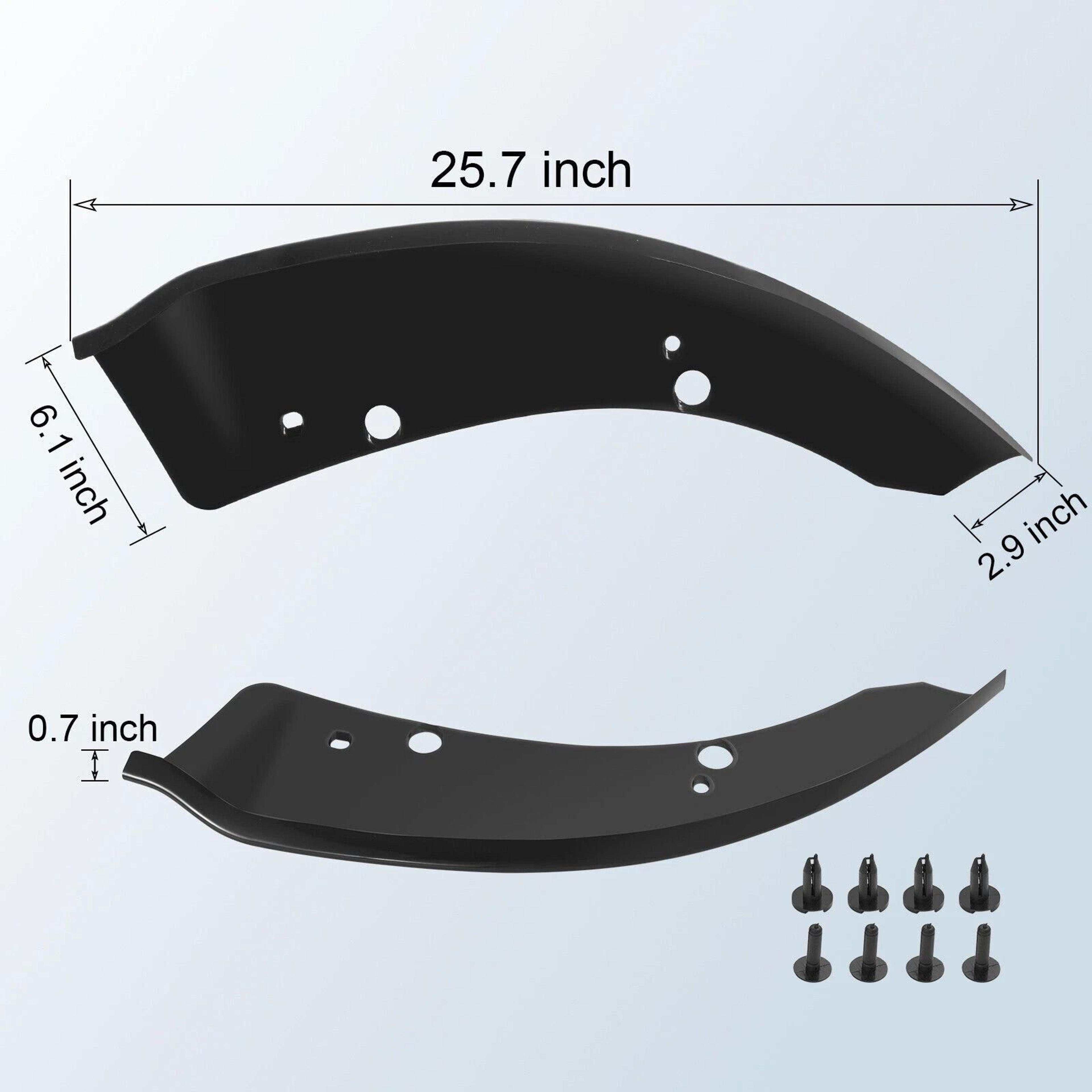 Dodge Charger Front Lip Splitter Trim Black Scat Pack SRT Bumper Protector 14