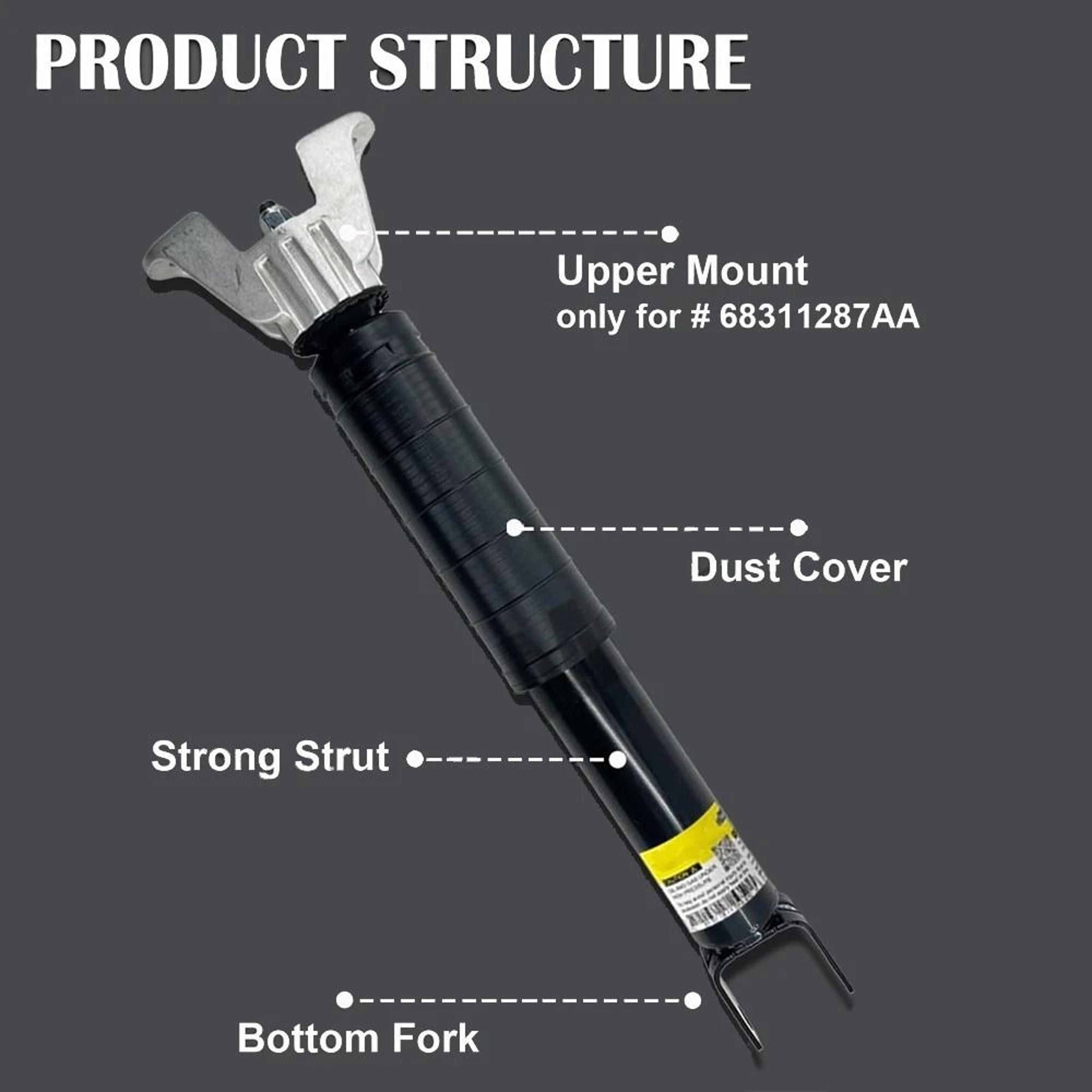 Rear Shock Absorbers For Dodge Durango Direct Replacement Set 13
