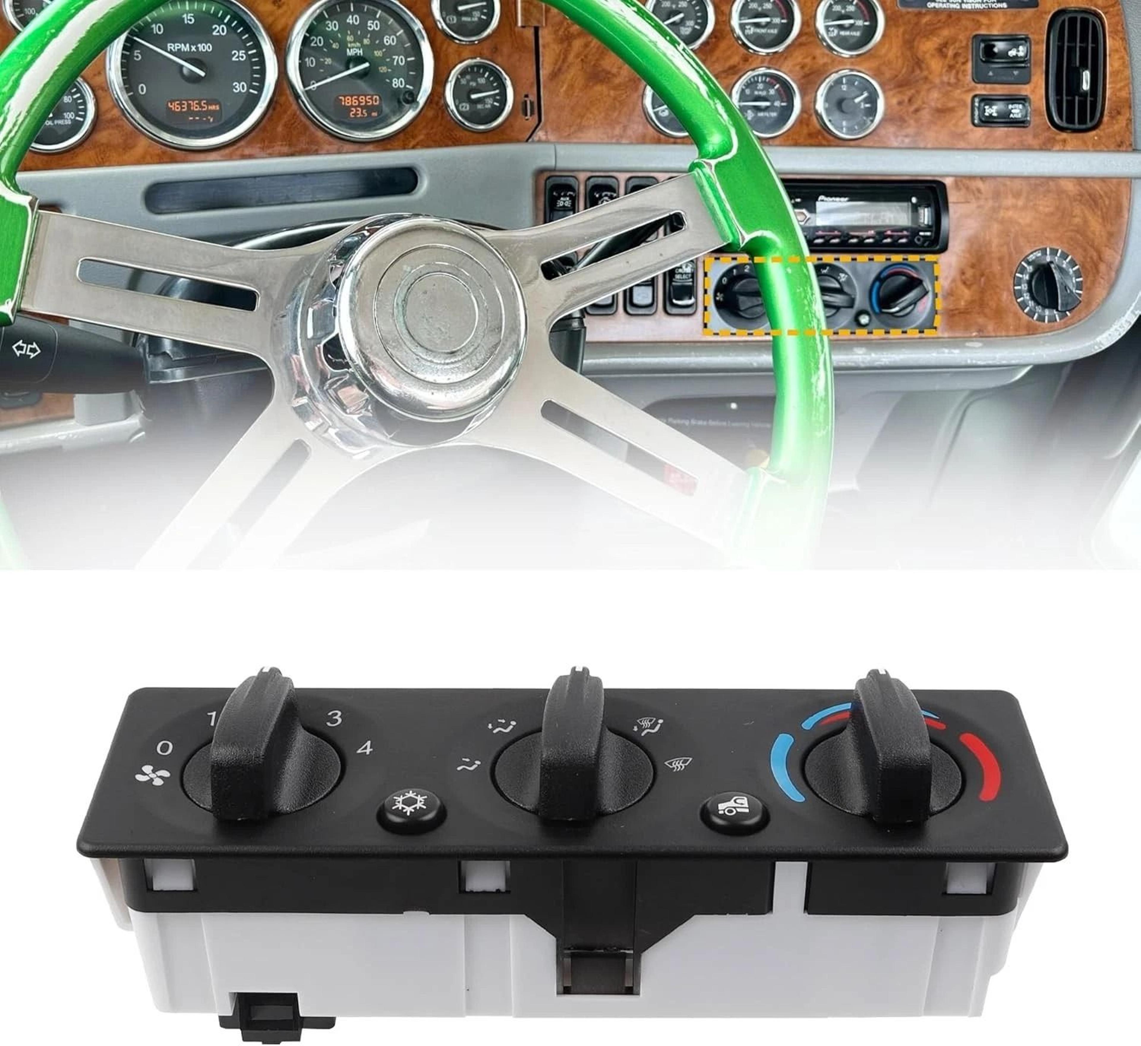 peterbilt climate control module hvac panel