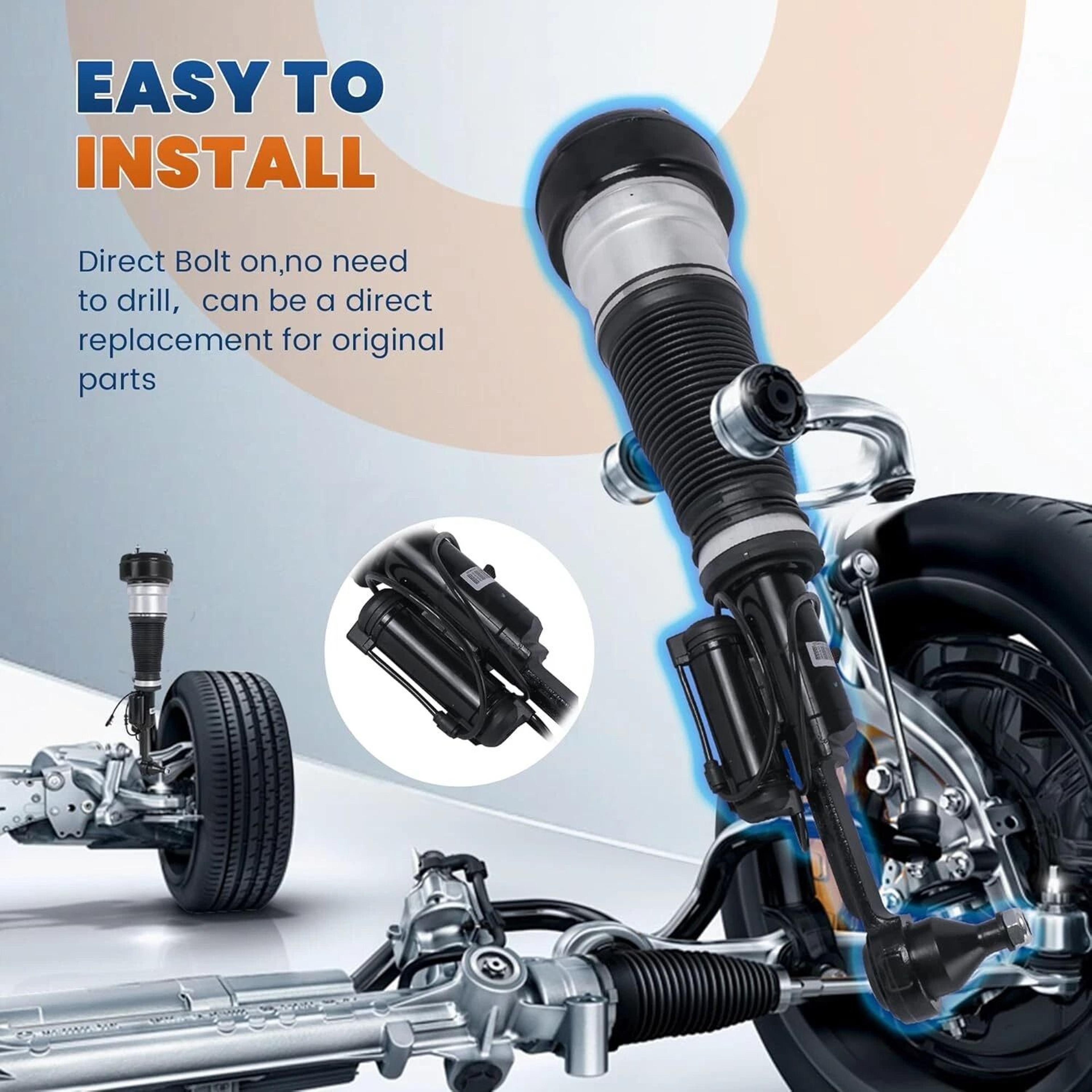 Mercedes 4Matic Front Air Suspension Struts Pair 10
