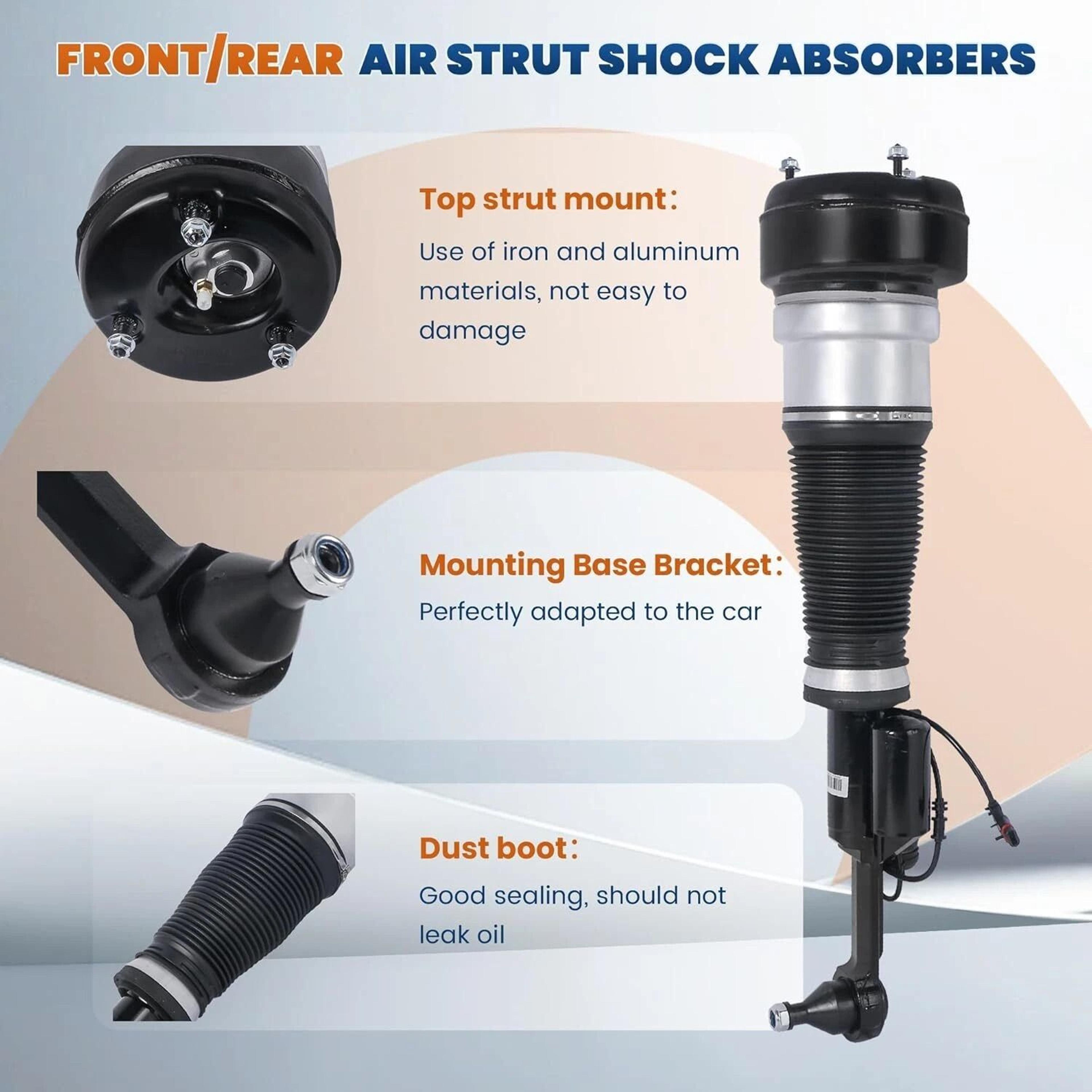 Mercedes 4Matic Front Air Suspension Struts Pair 11