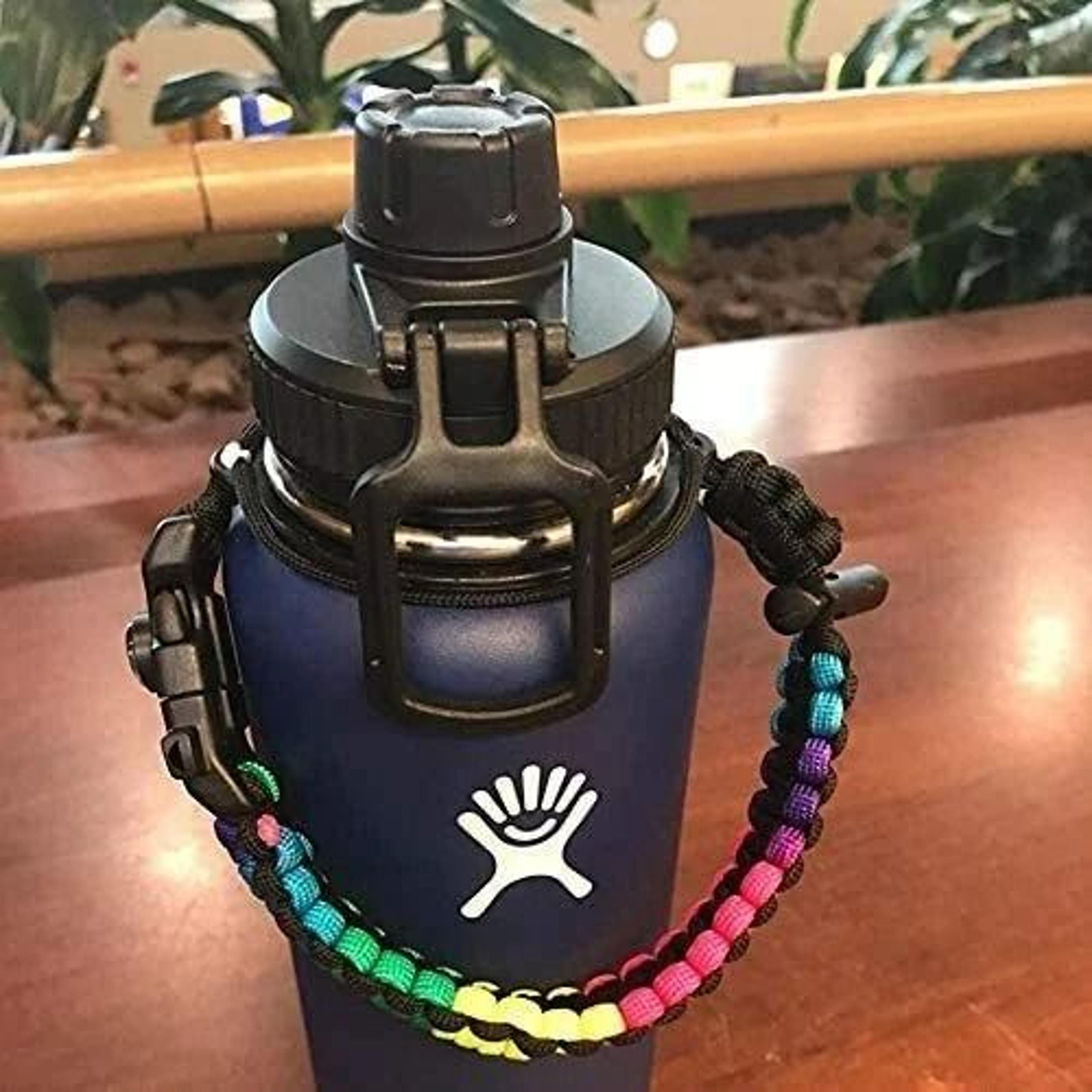 hydro flask wide mouth replacement lid with handle black leakproof bottle cap