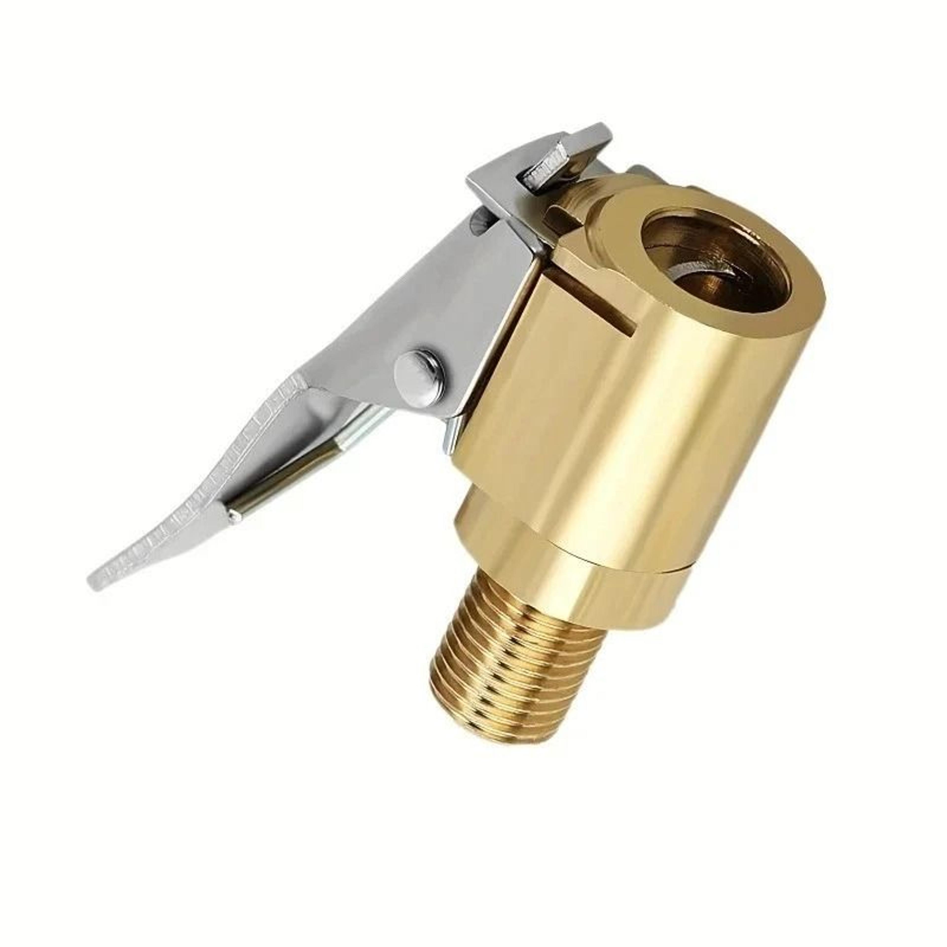 brass locking air chuck tire inflator adapter for fast no leak tire filling