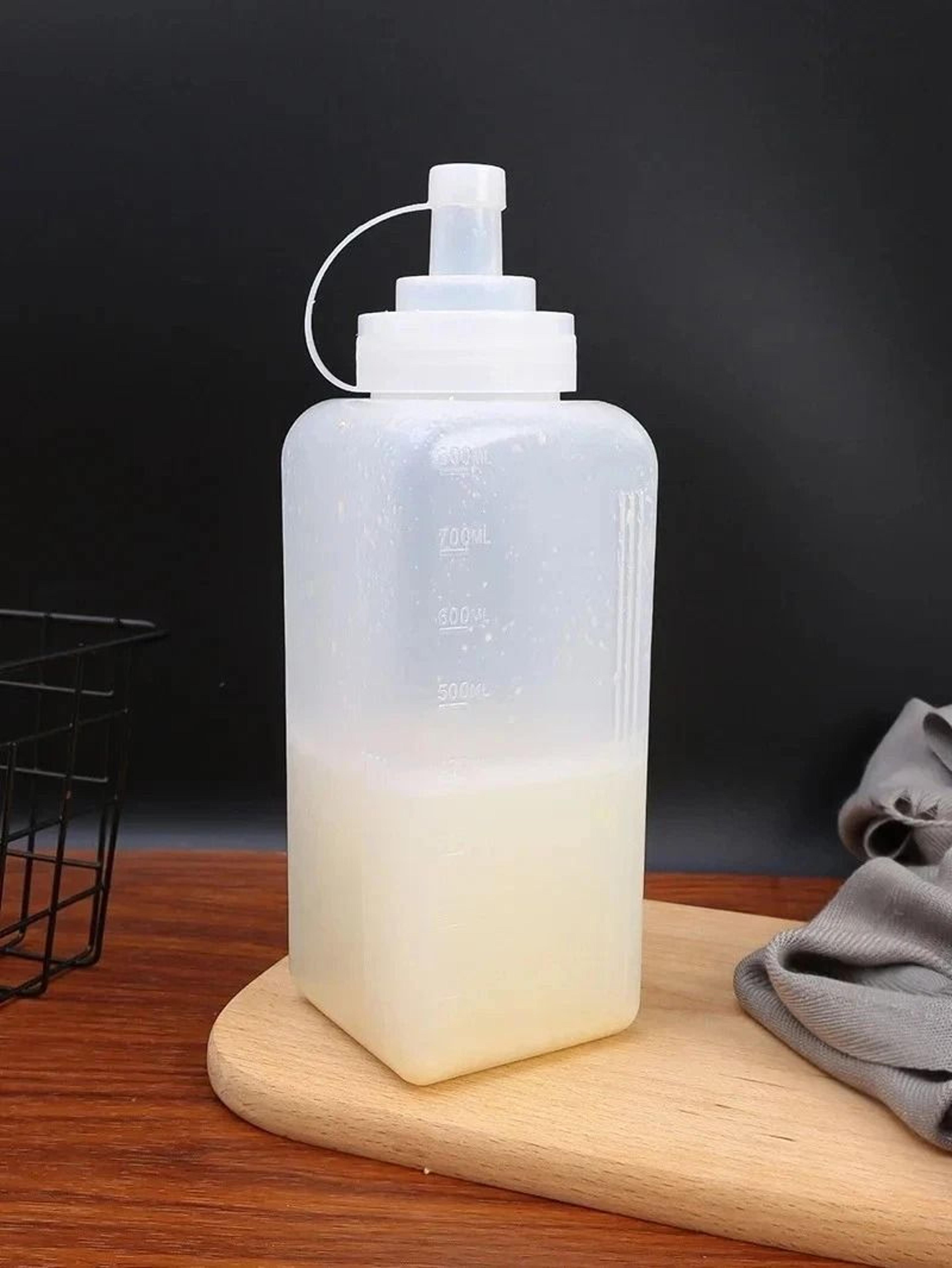 wide mouth squeeze sauce bottle for ketchup jam and condiment