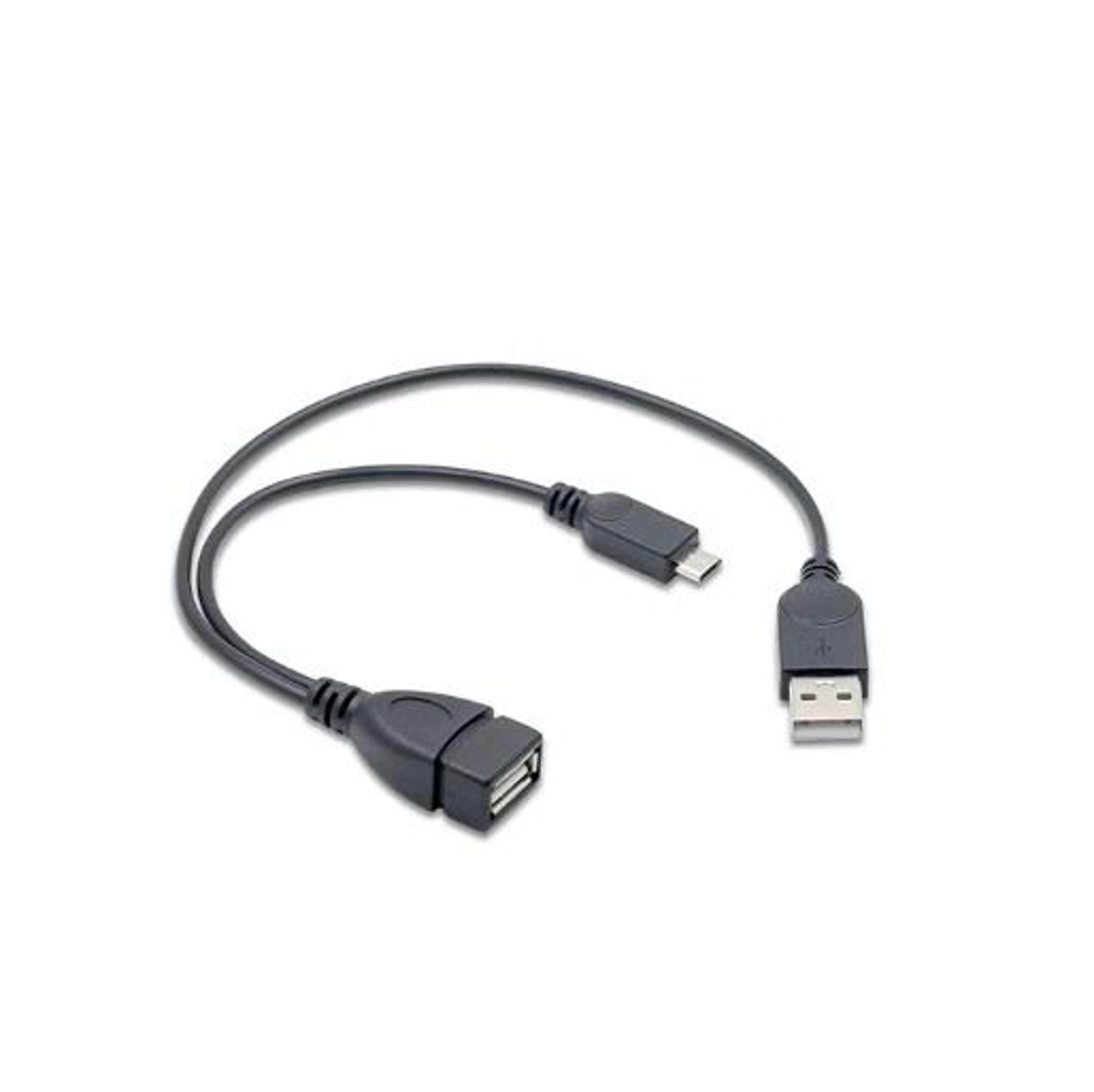 micro usb otg cable set with power supply usb otg adapter for android data transfer