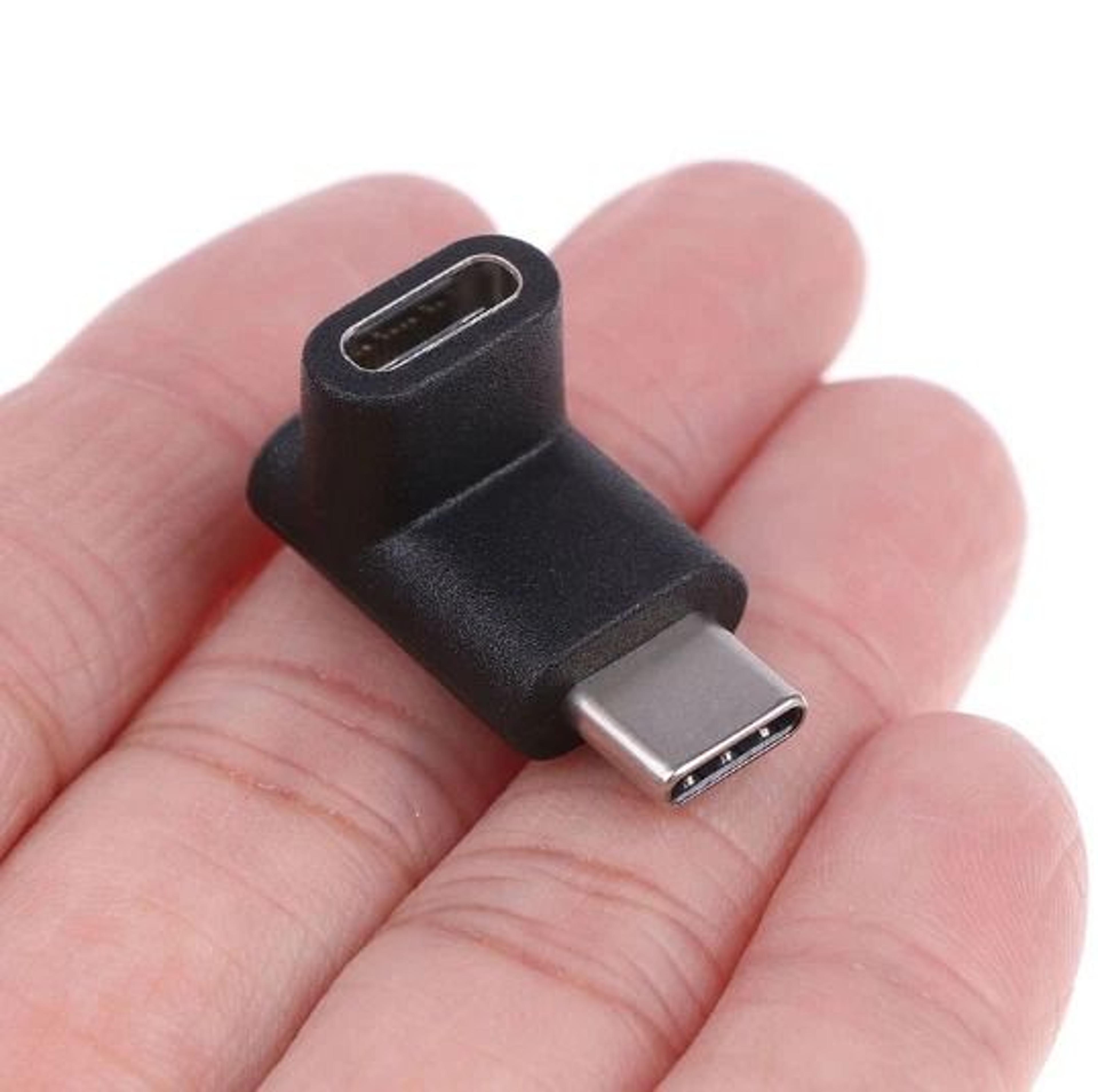 usb c right angle adapter 90 degree type c male to female converter