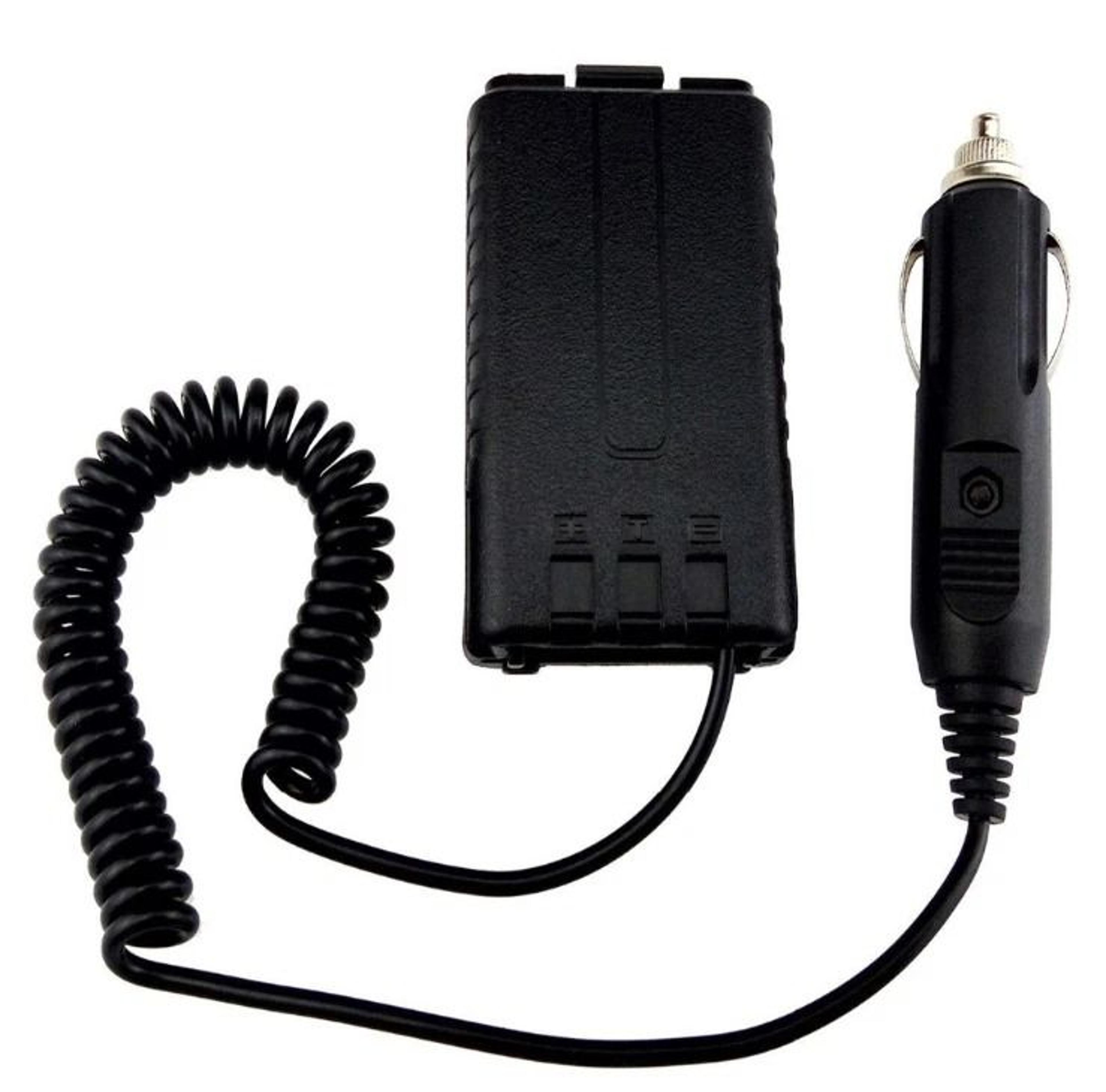uv 5r battery eliminator car charger adapter for uv portable radios