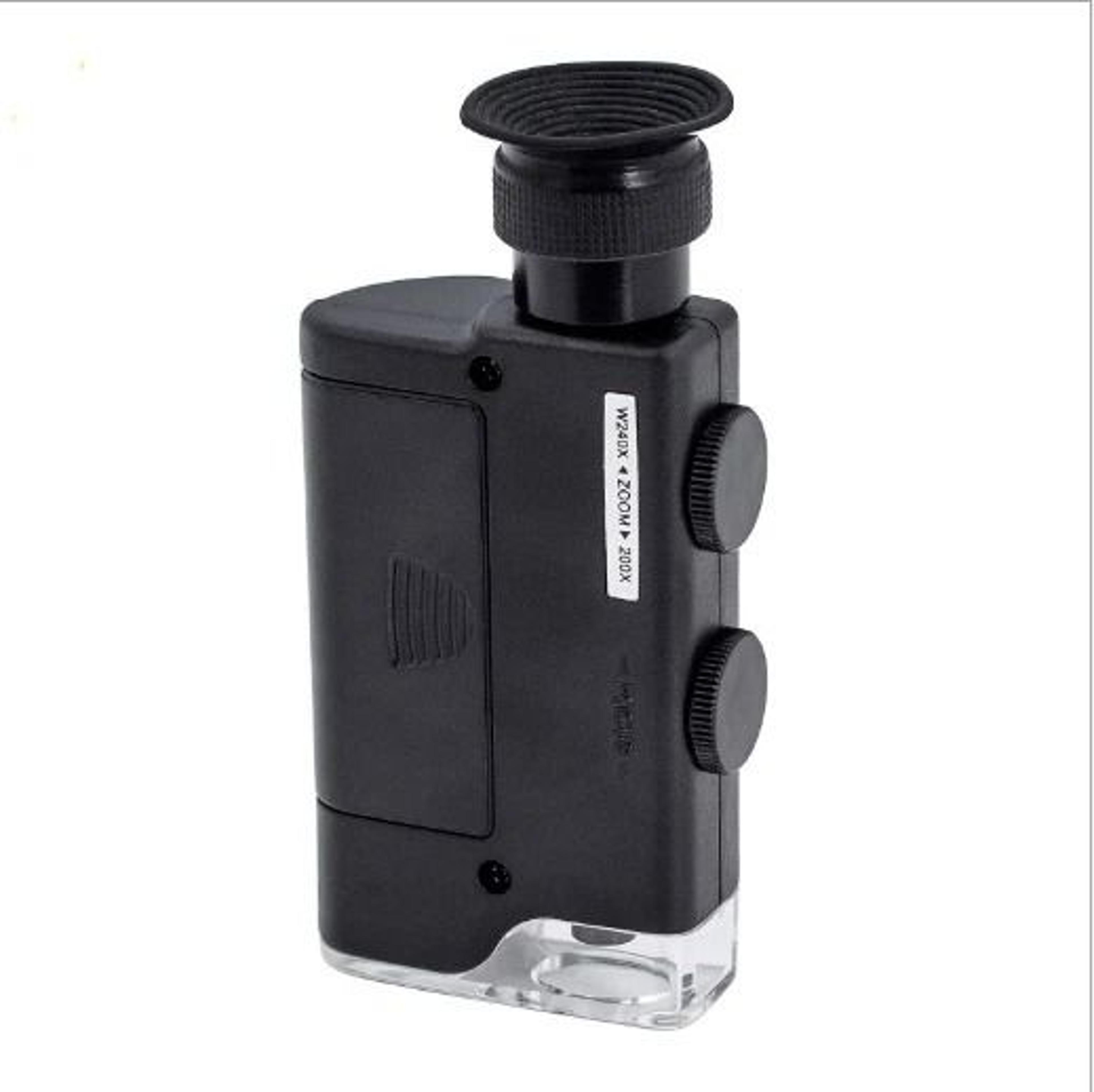 pocket microscope jeweler loupe with uv led light