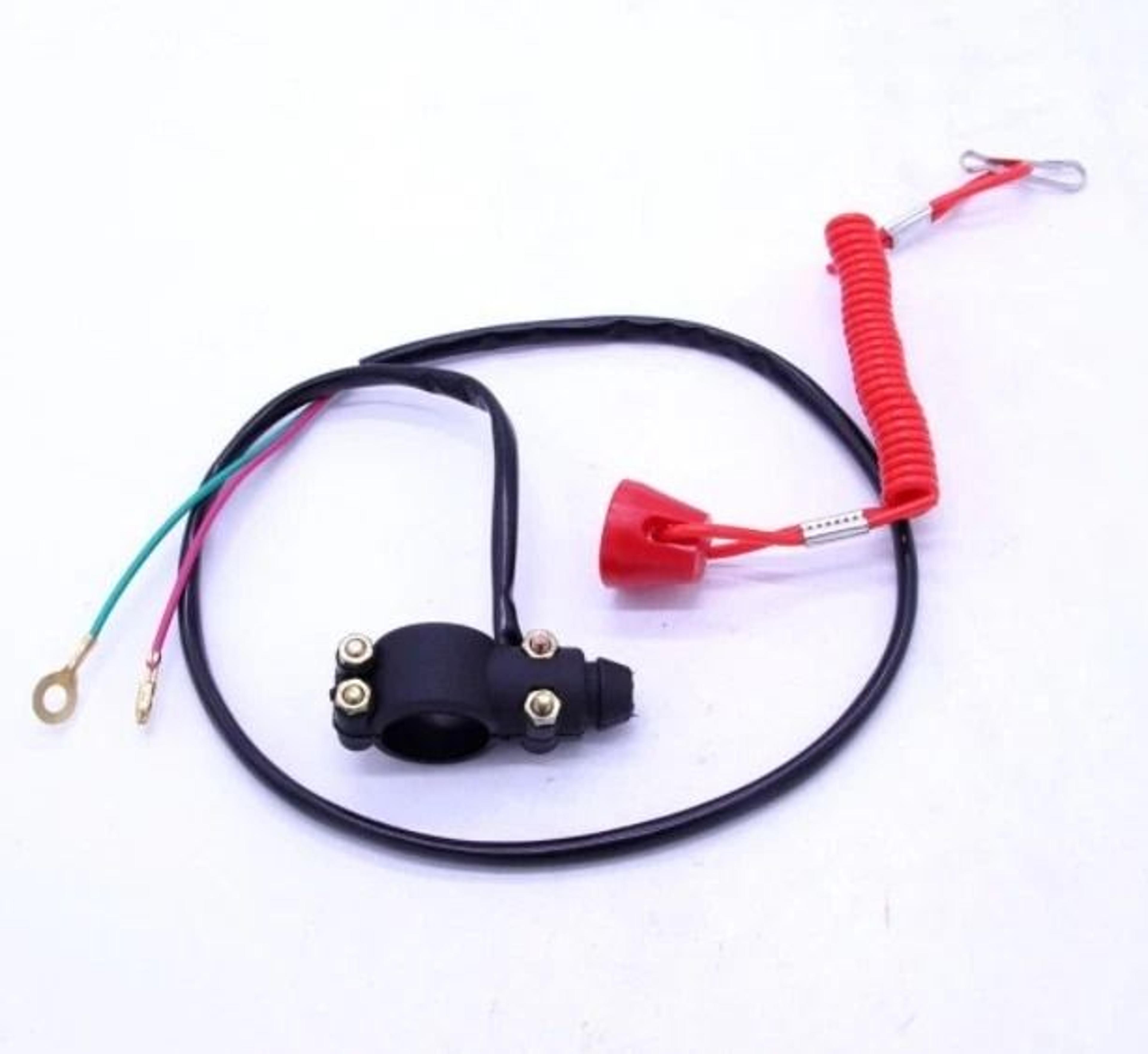 Universal 49cc Scooter Tether Kill Switch Emergency Engine Stop Lanyard 3