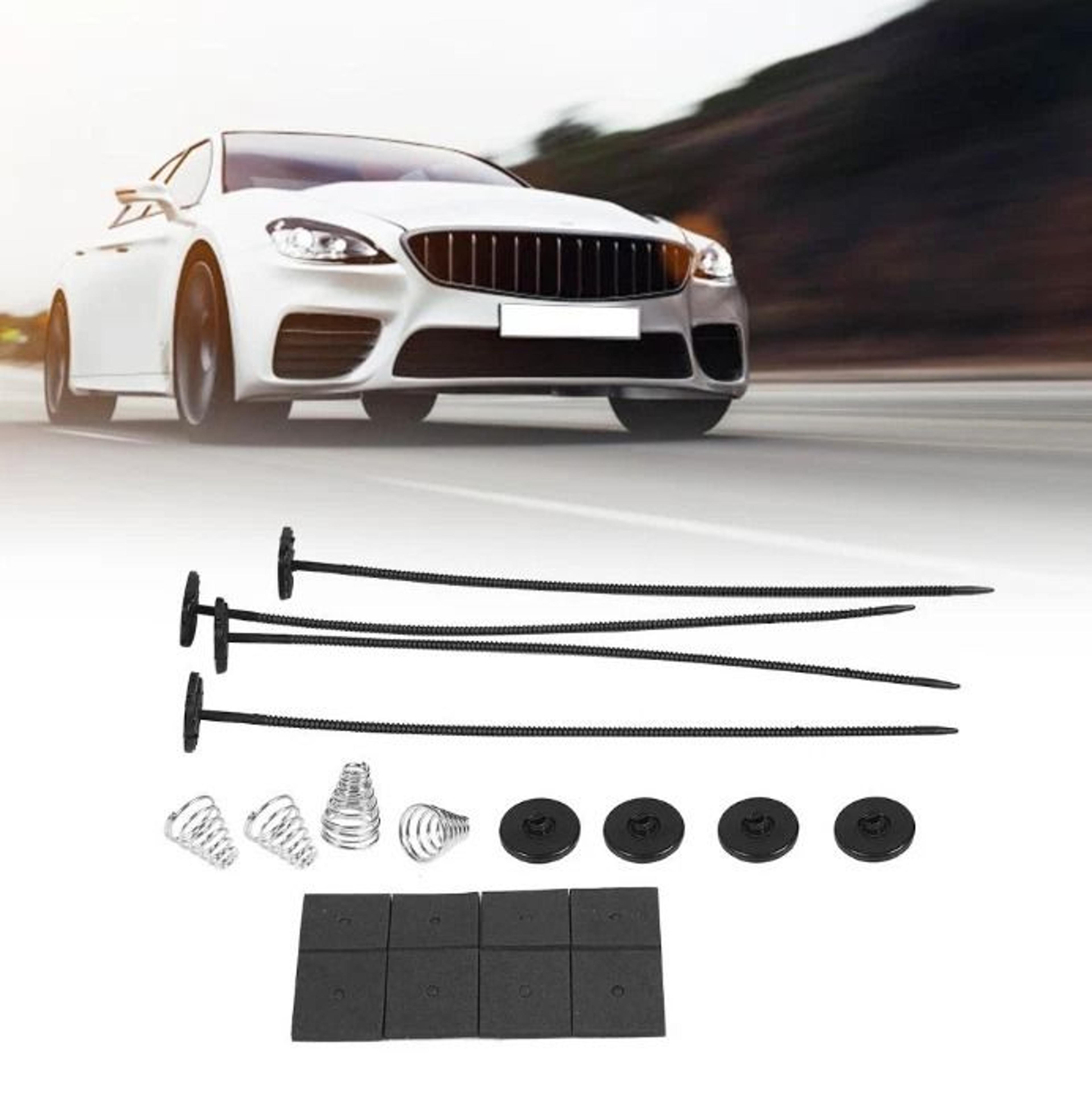 universal radiator fan mounting kit with zip ties straps and spring tabs