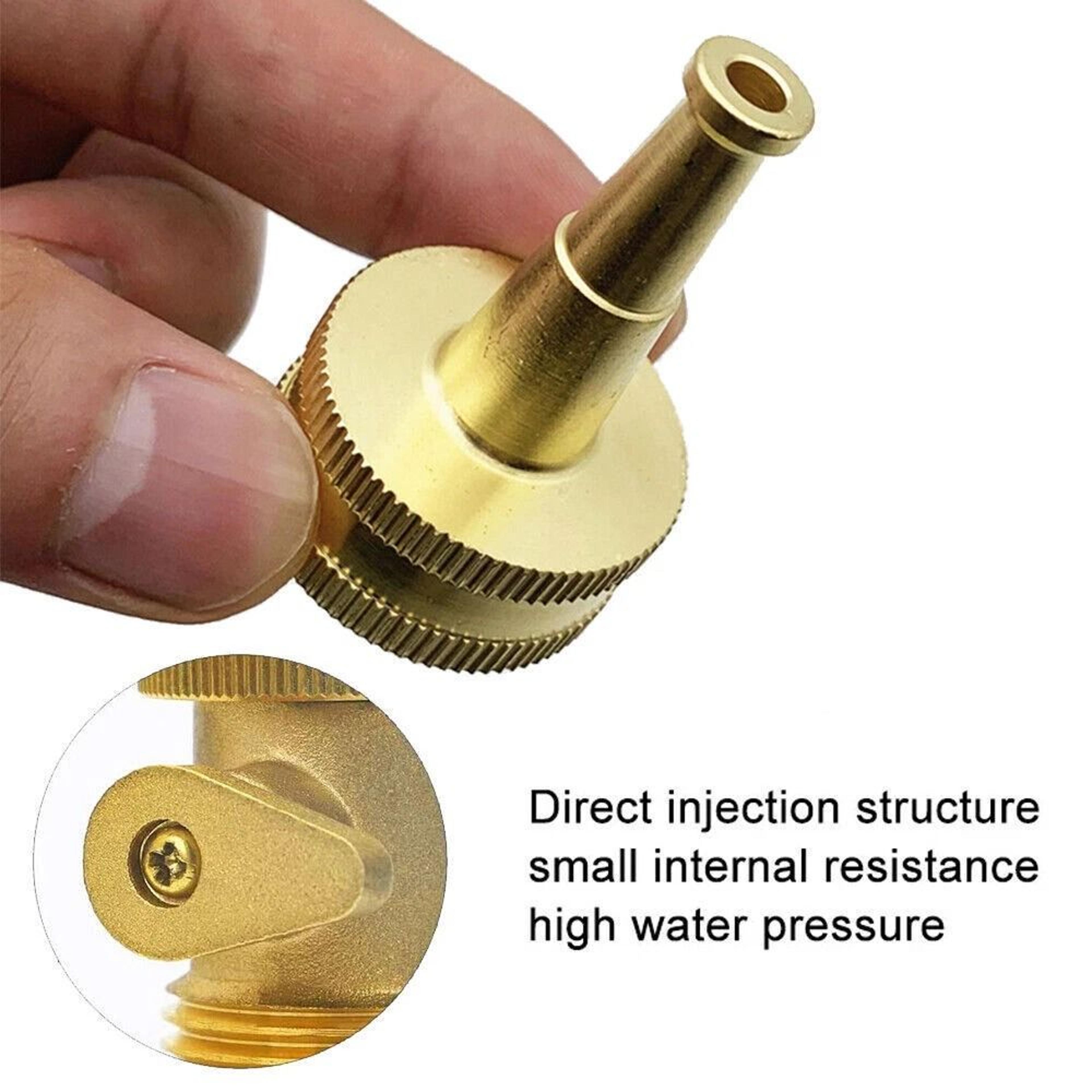 Heavy Duty Brass Garden Hose Shut Off Valve GHT Connector 4Piece Set 6