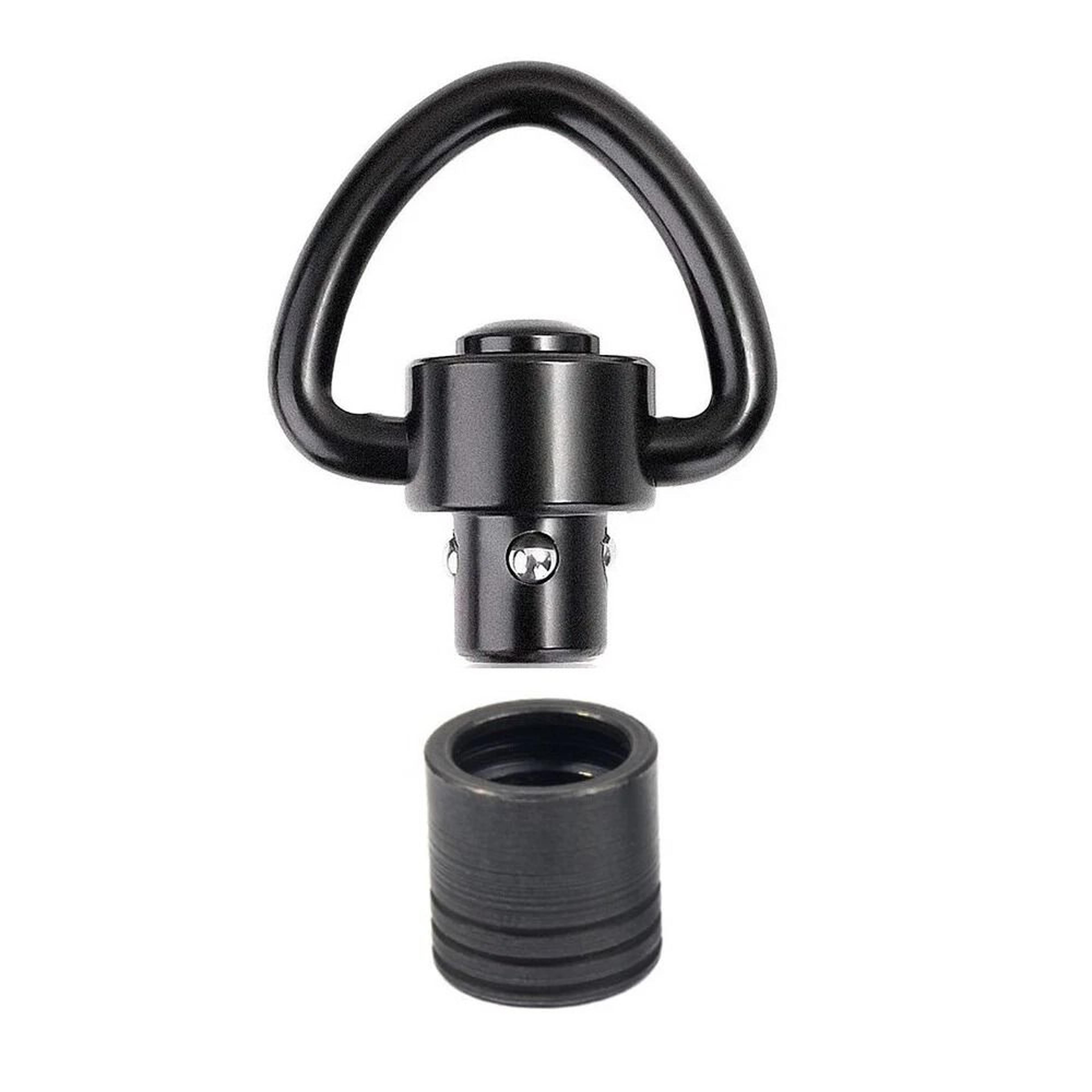 QD Push Button Sling Swivel Mount Adapter With Base For Compatible Rifle Or Shotgun Setups 7