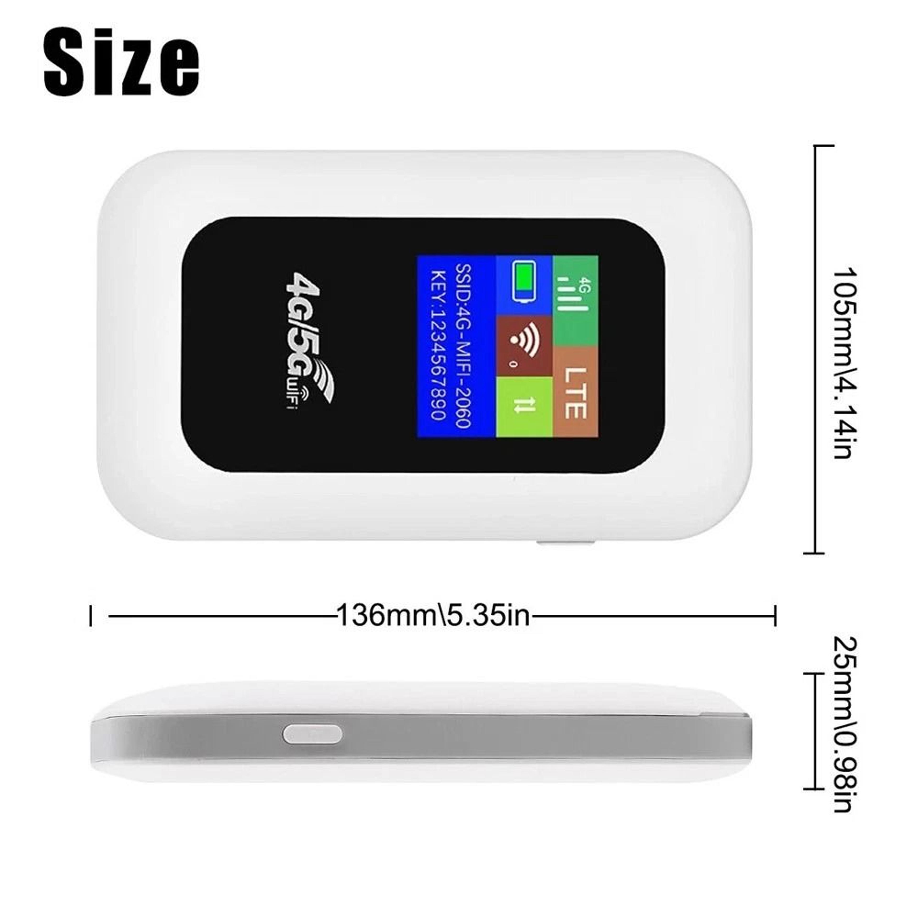 Unlocked Portable WiFi Router With LCD Screen For Travel And Daily Internet Sharing 1