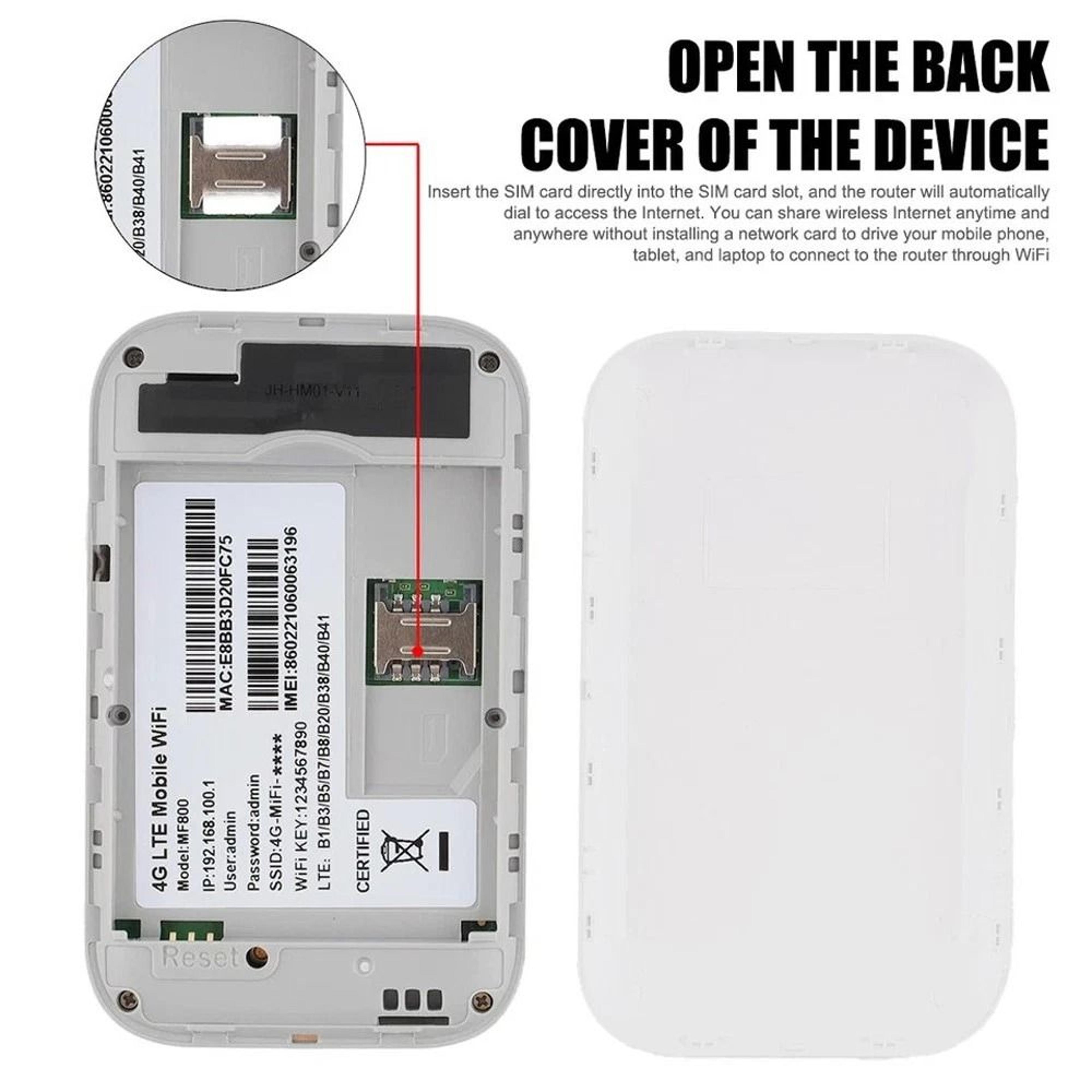 Unlocked Portable WiFi Router With LCD Screen For Travel And Daily Internet Sharing 4