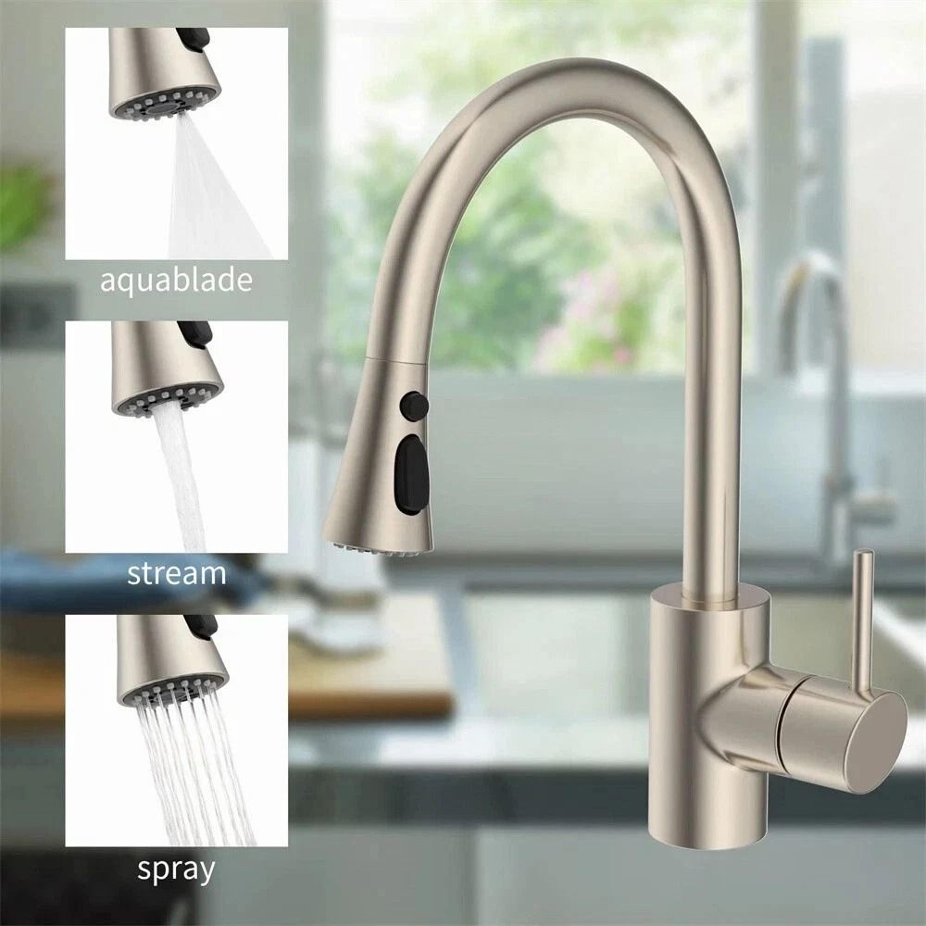 pull down kitchen faucet head replacement sink spray nozzle