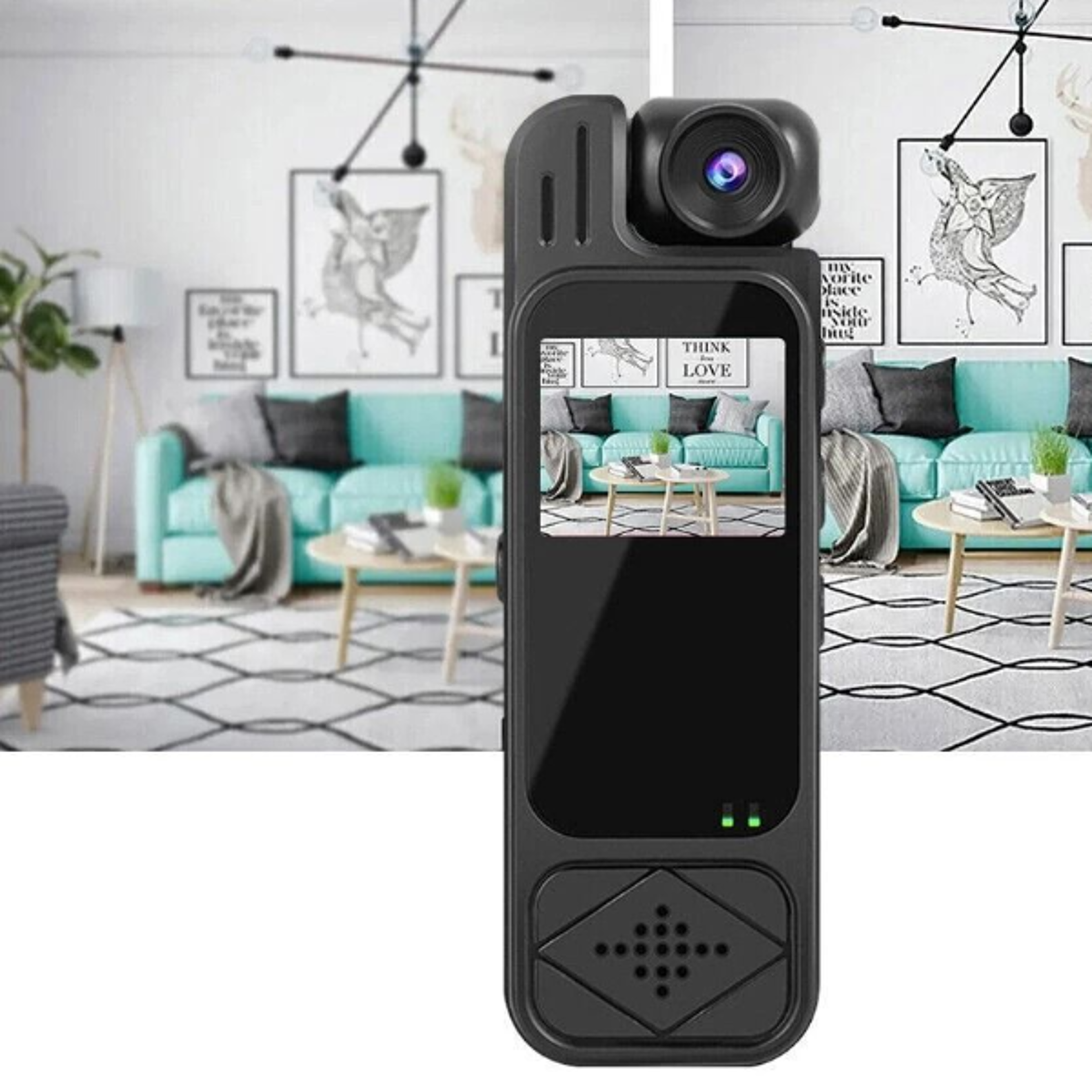 20 hour mini body camera with 180° lens and ir night vision