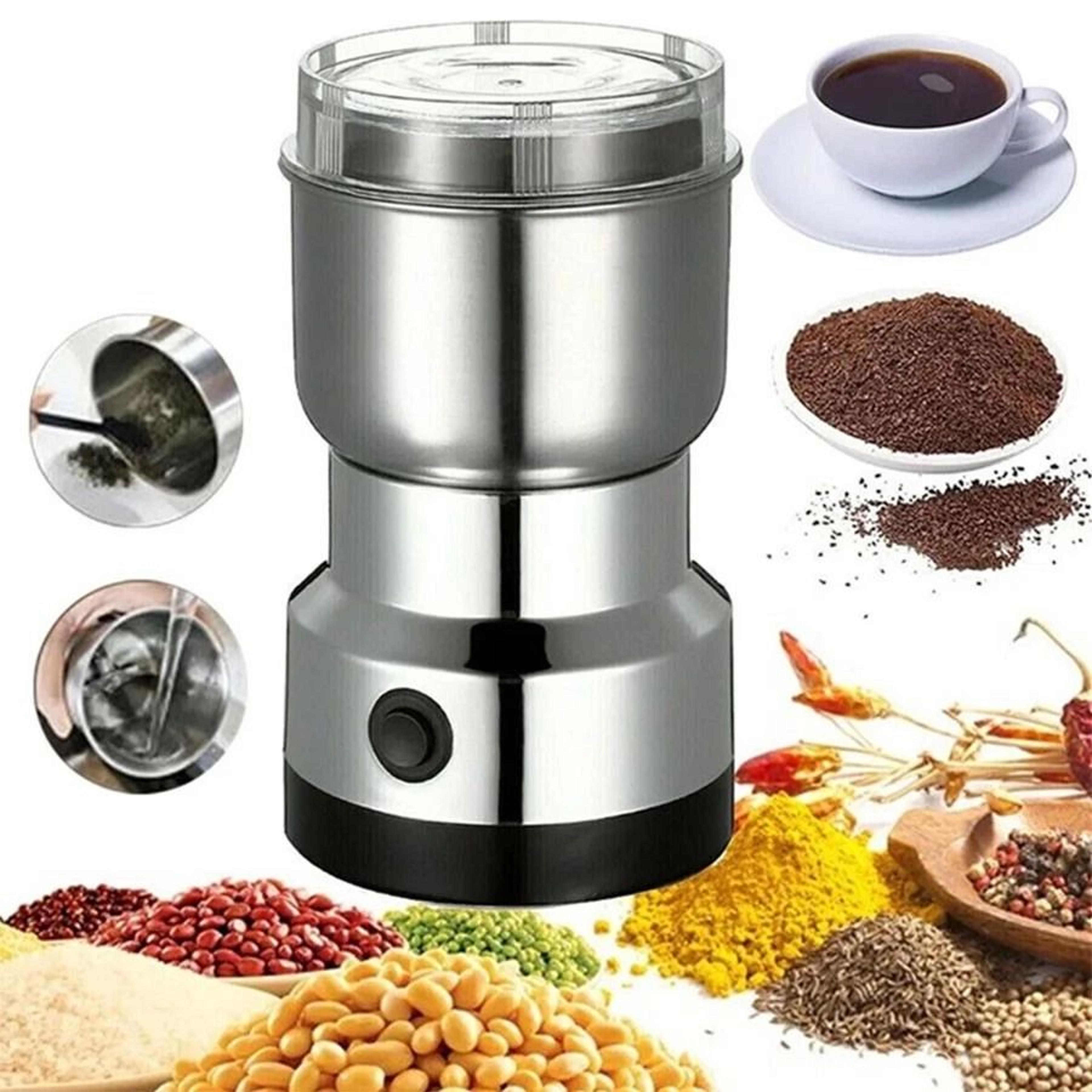 electric coffee grinder and spice grinder for nuts seeds herbs