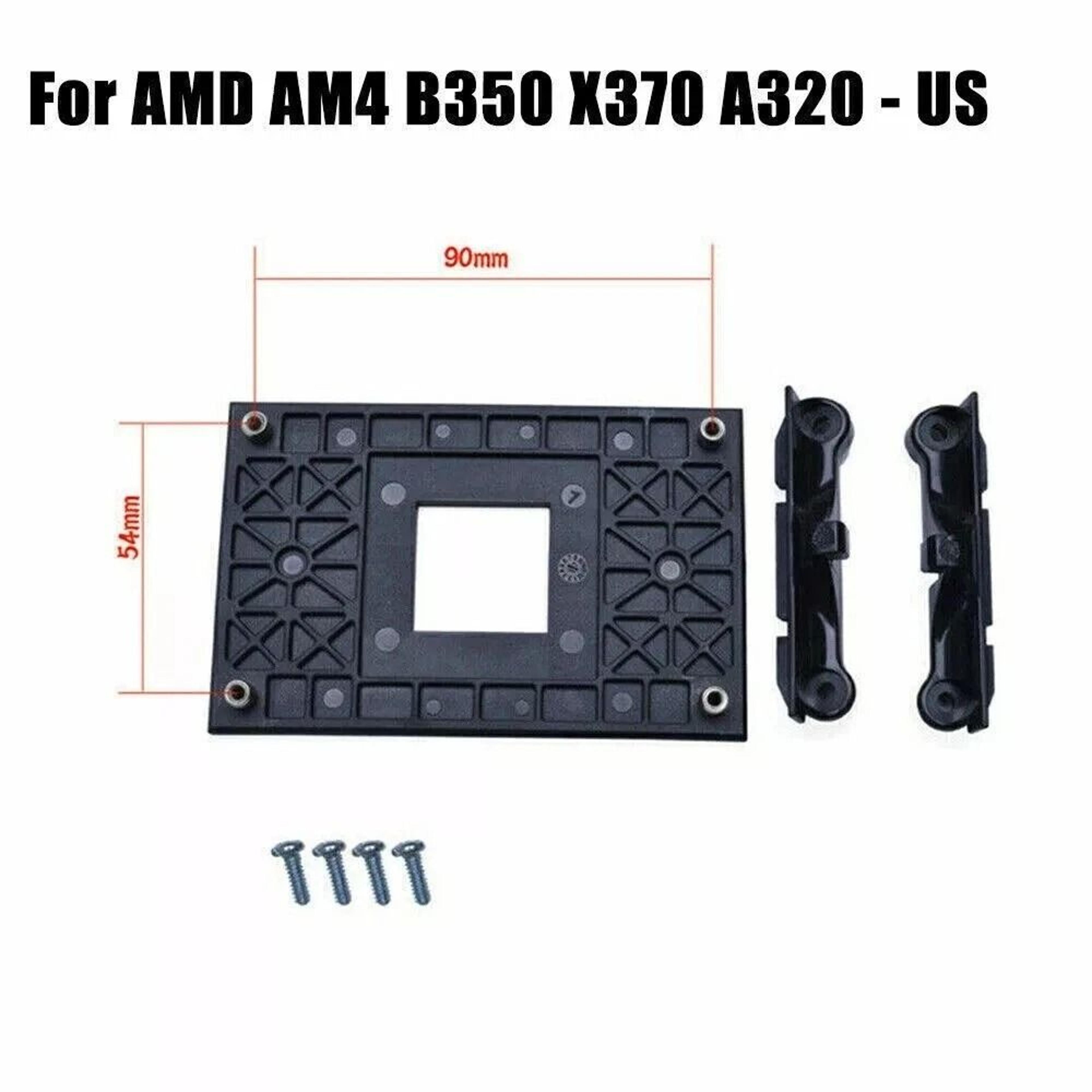 AM4 CPU Cooler Mounting Bracket And Backplate For AMD Ryzen Motherboards 5