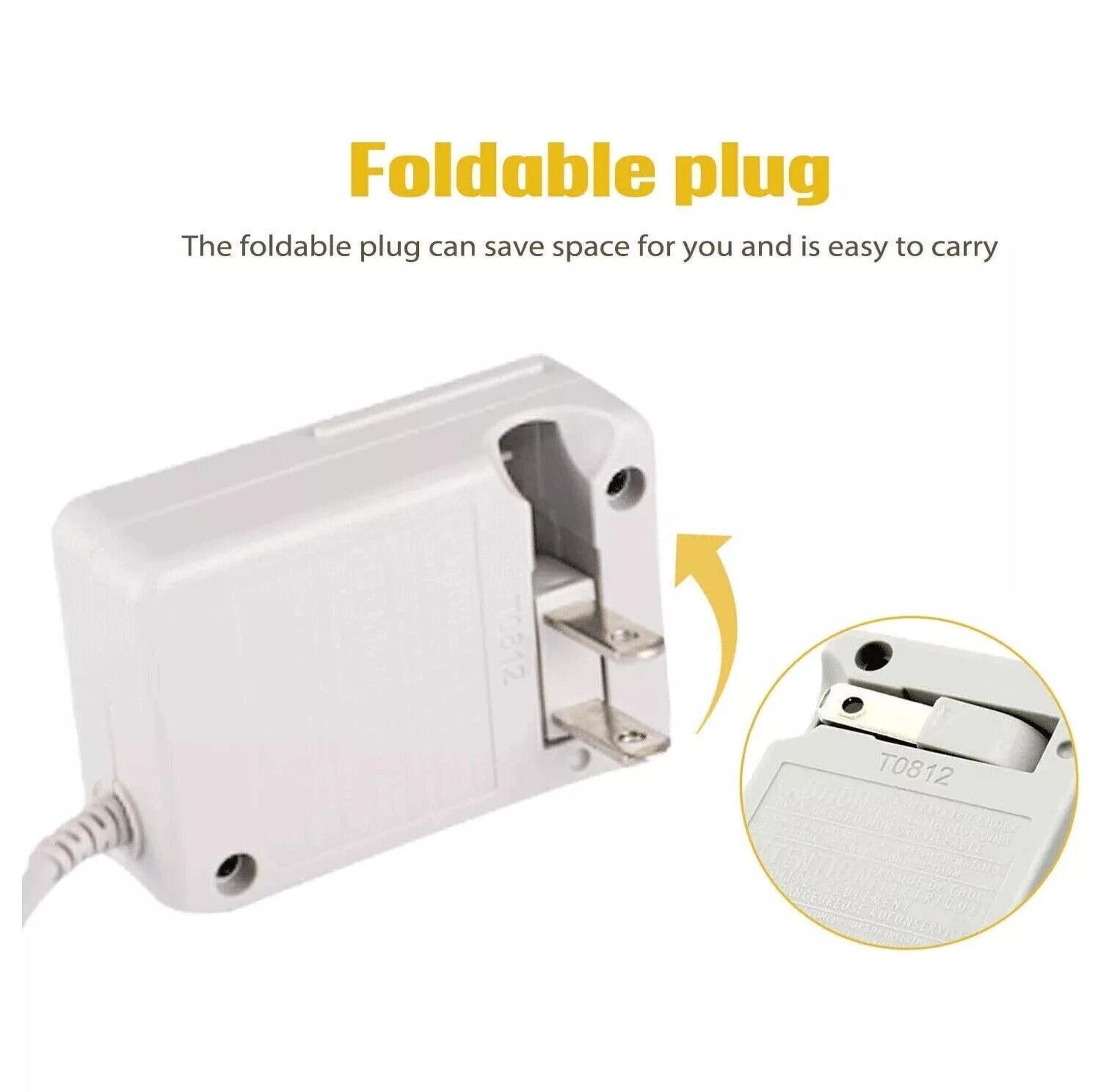 3DS Charger AC Adapter For 2DS DSi DSi XL Travel Wall Power Cord 2