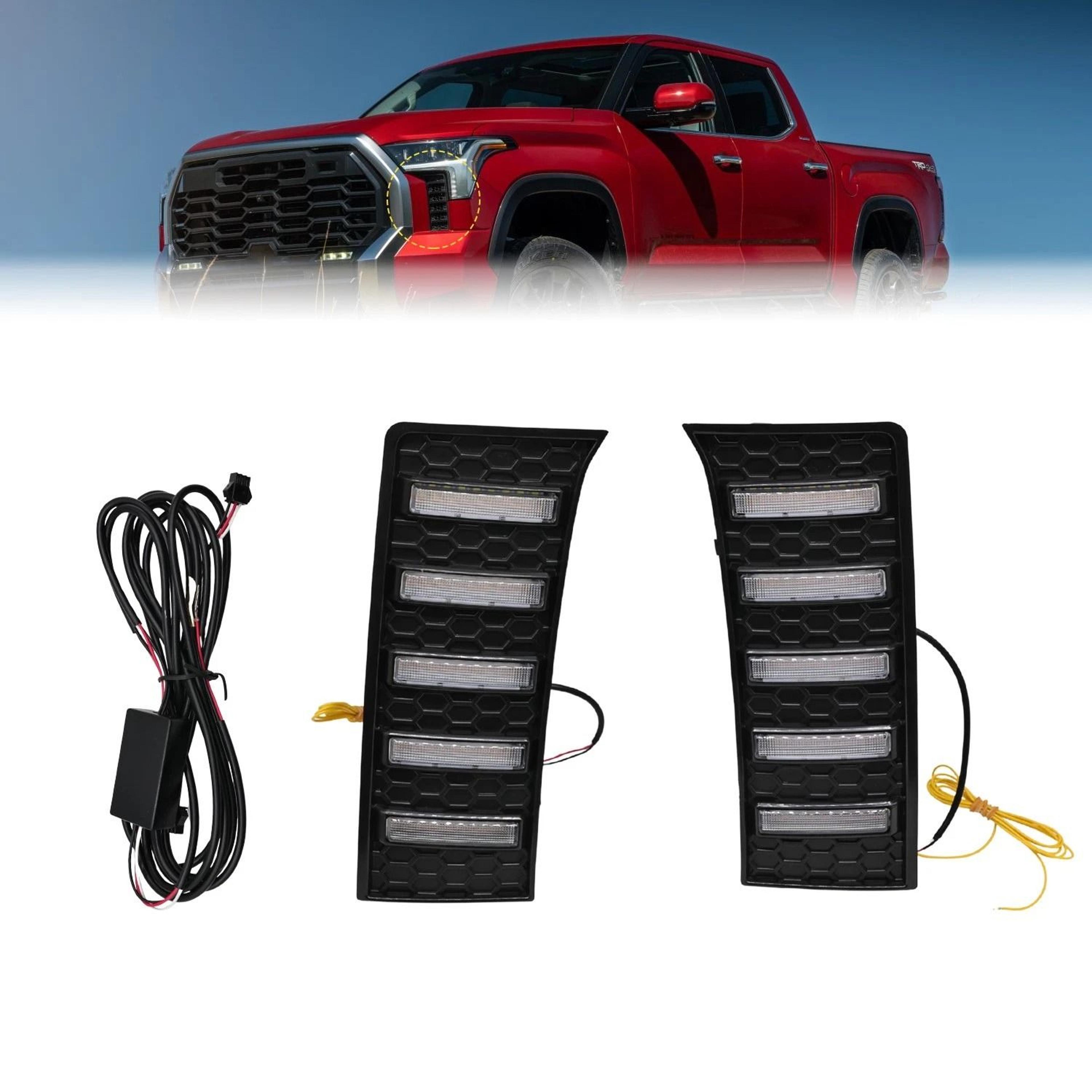 Toyota Tundra LED Fog Lamp DRL Turn Signal Lights 8