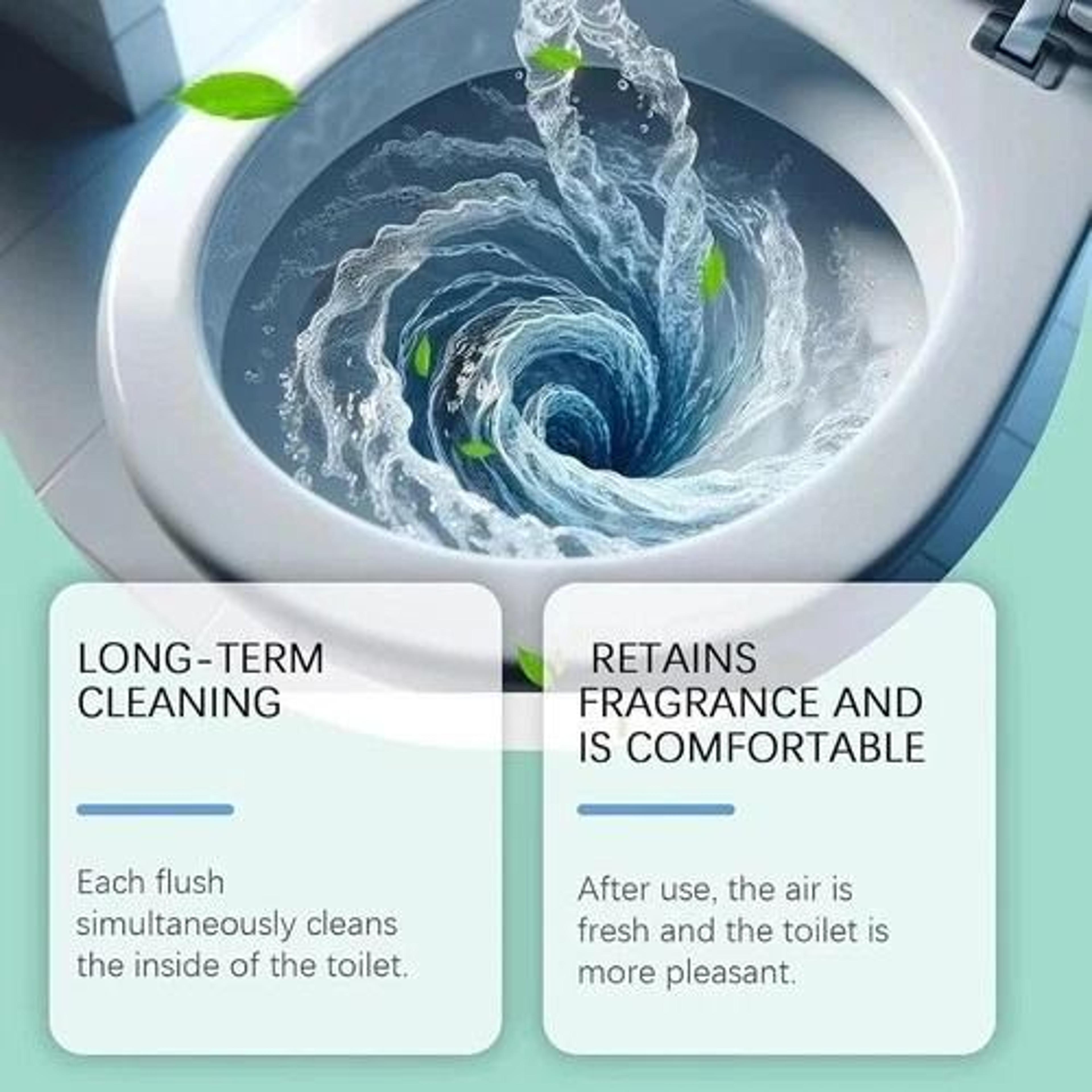 Long Lasting Lemon Toilet Bowl Cleaner Fresh Scent 6
