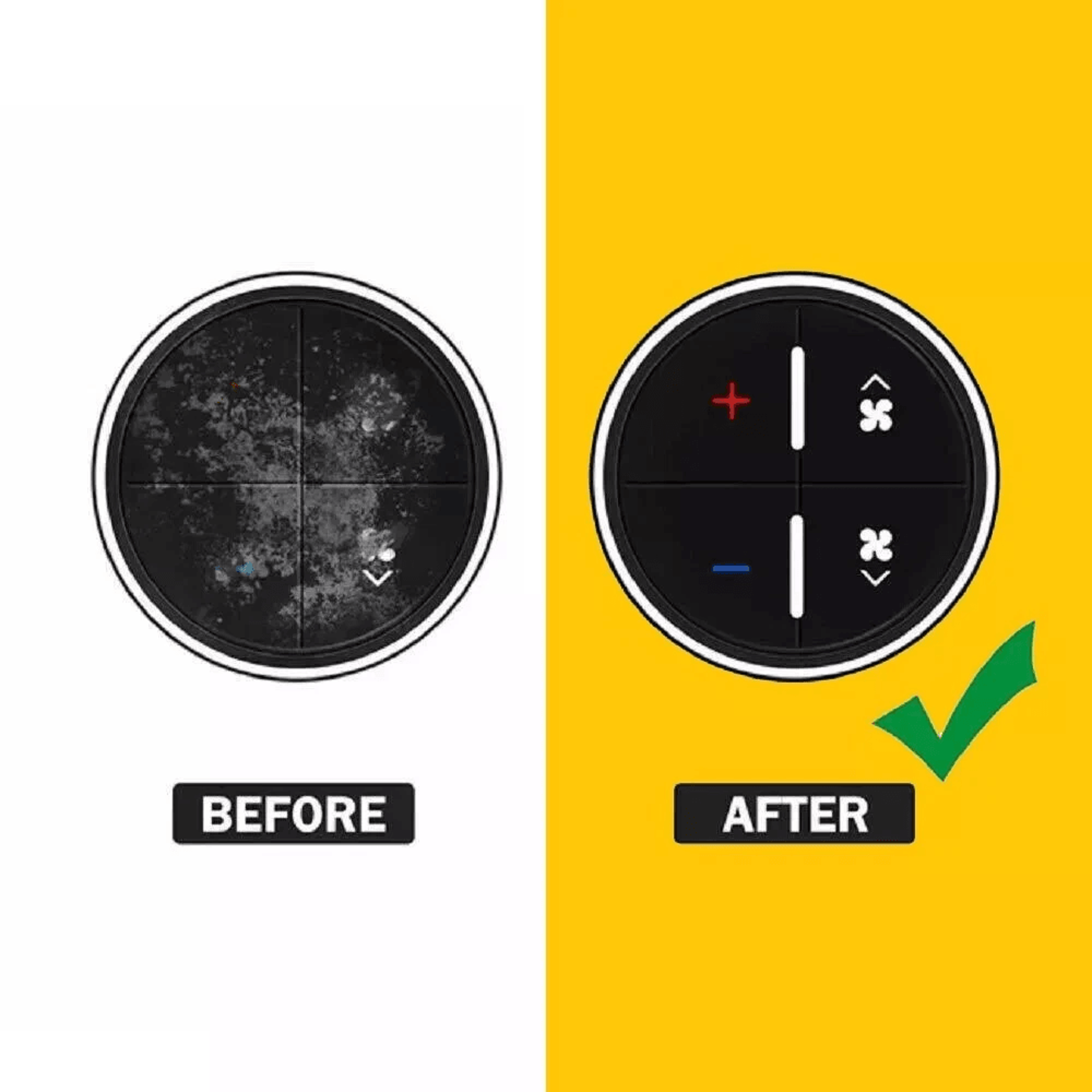Chevy GMC HVAC Climate Control Button Stickers AC Dash Repair Kit 6