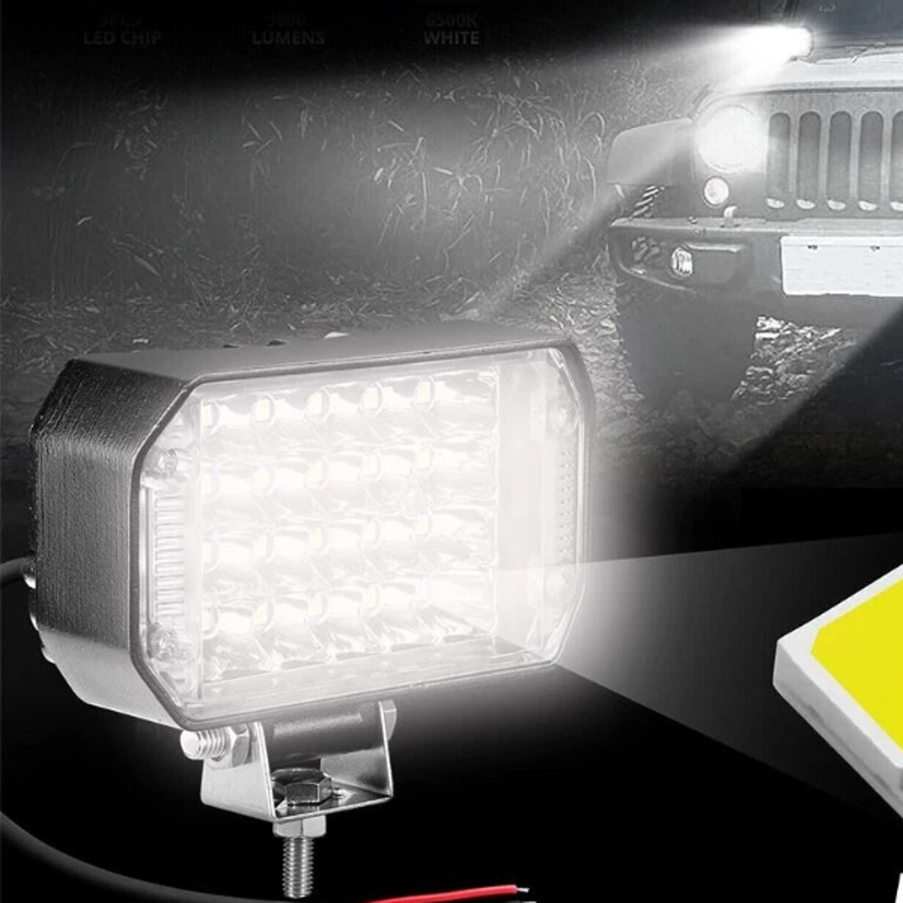 led work lights spot flood combo offroad pods