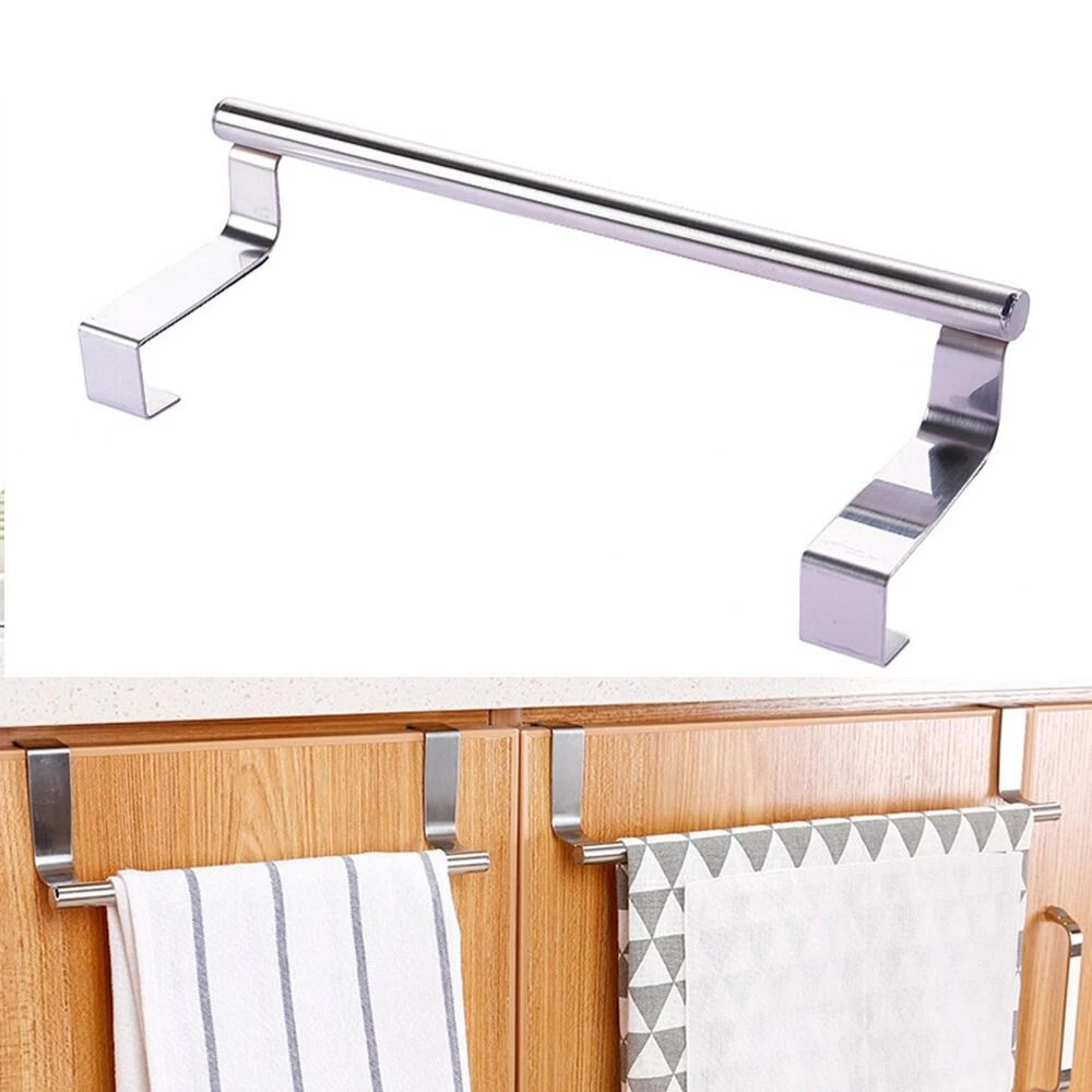 over cabinet towel bar no drill stainless steel kitchen towel holder