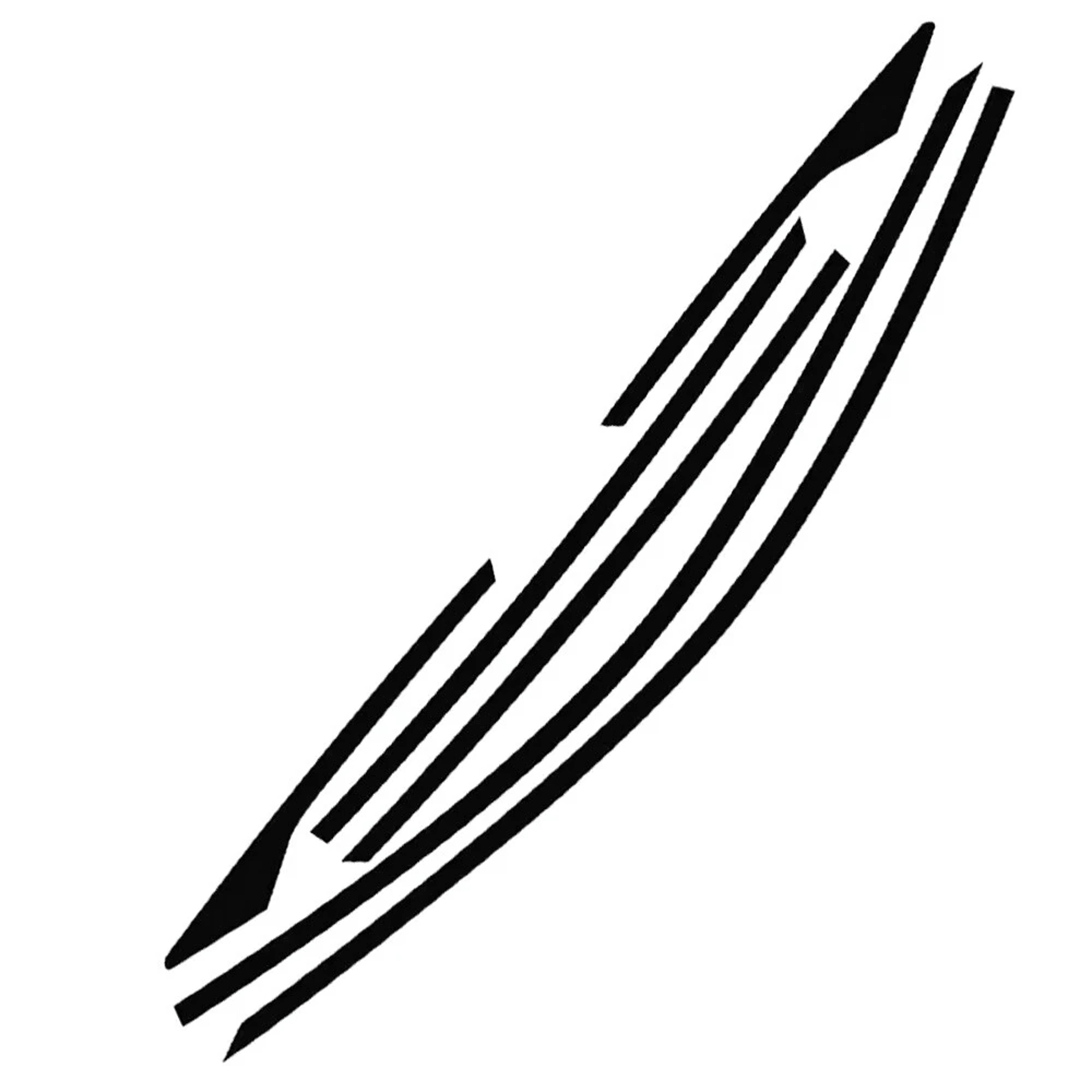 Chrome Delete Blackout Window Trim For Honda Accord Sedan Black 14