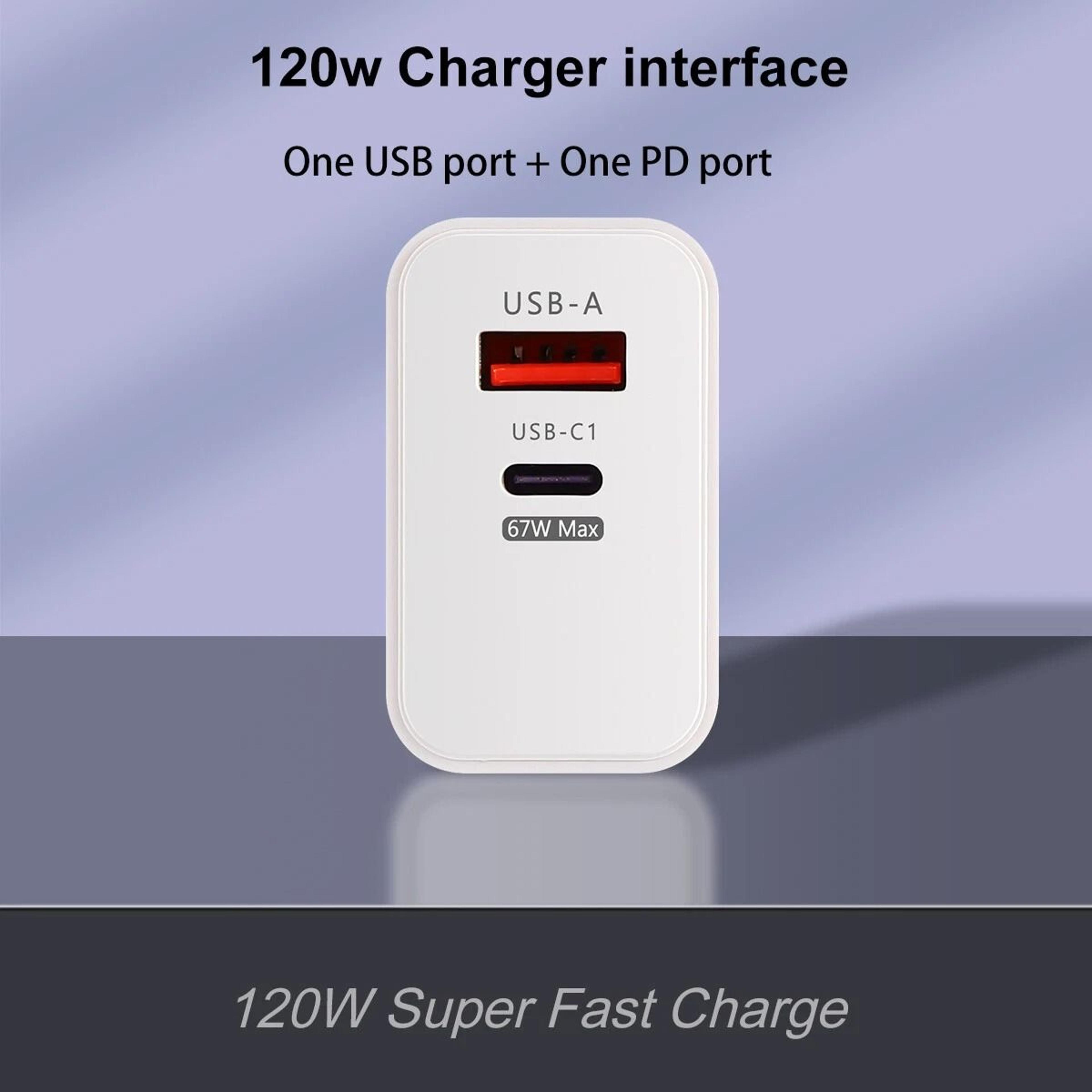 Fast Charger Adapter PD USB C Wall Charger For IPhone  Samsung 7