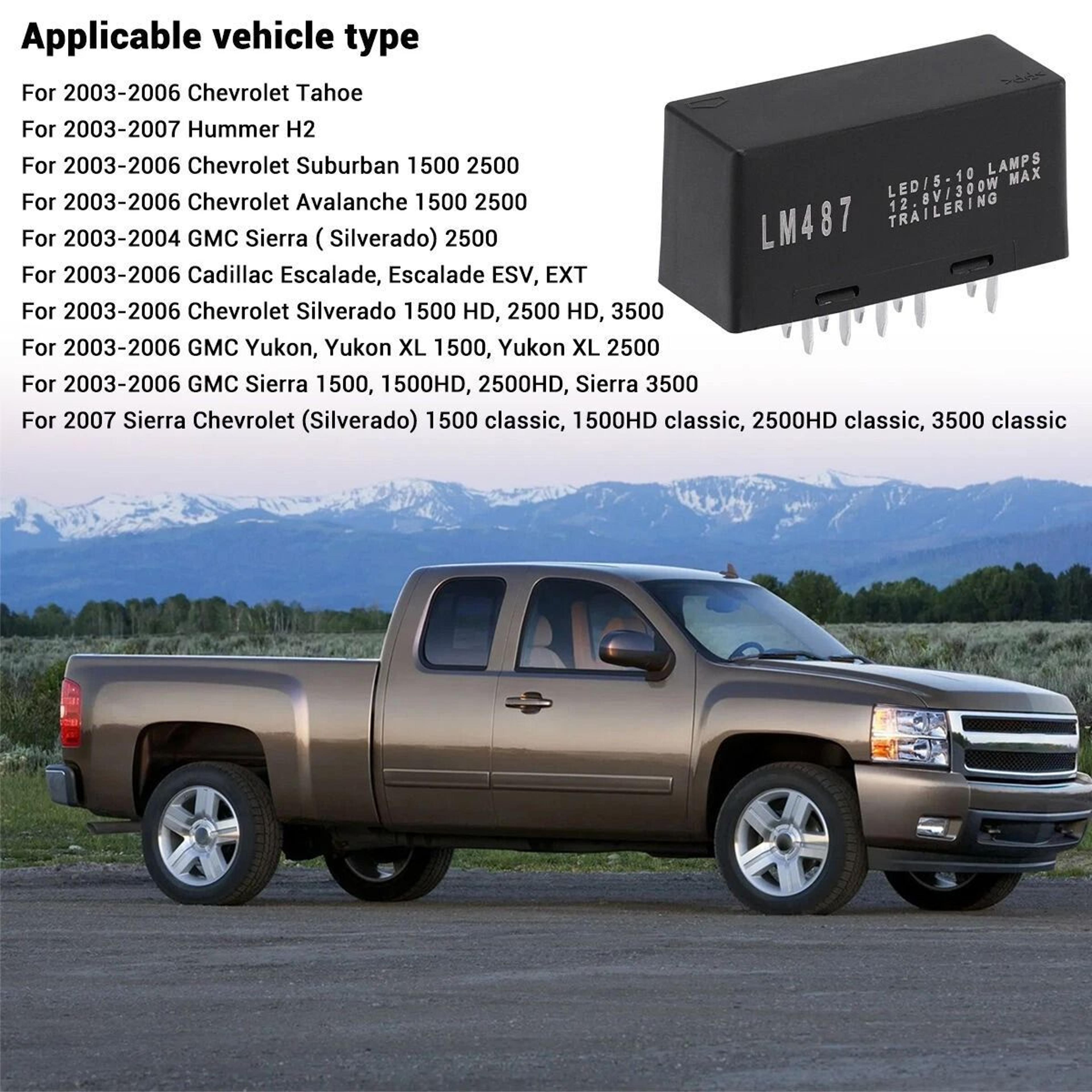LED Turn Signal Flasher Relay For Chevy Suburban Avalanche Tahoe 3