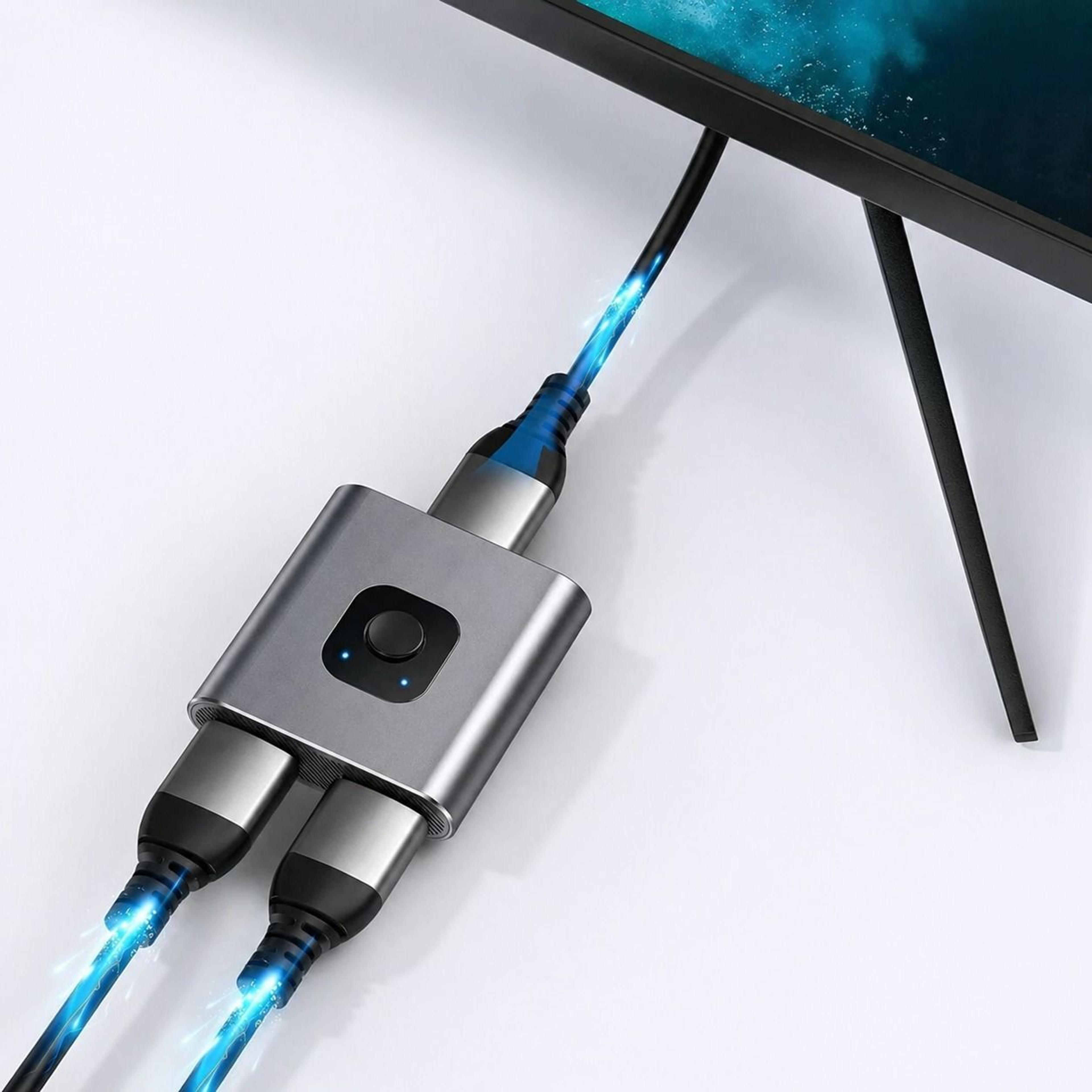 4k hdmi 2.0 bi directional switch splitter 2 in 1 out
