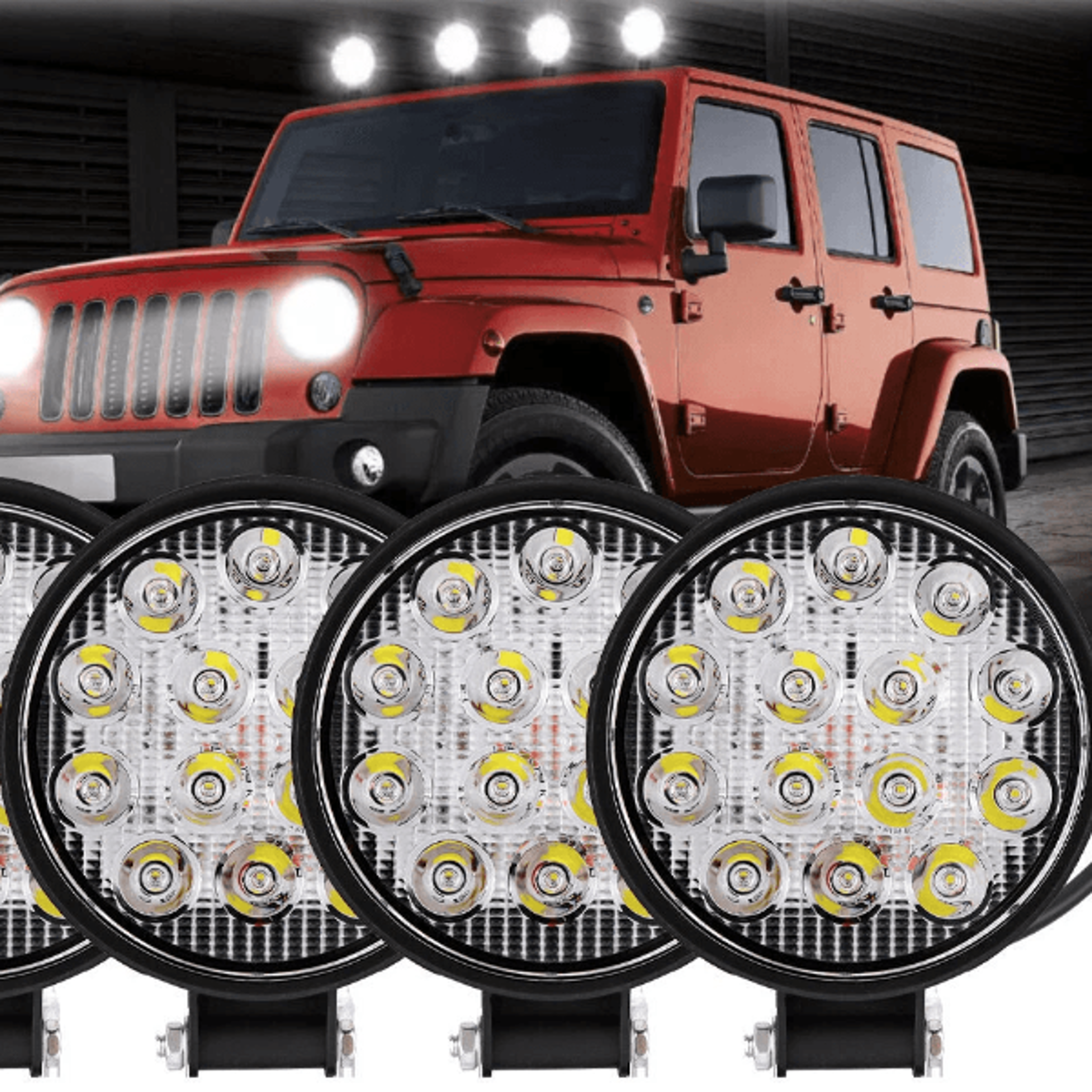 round led work lights for trucks off road tractors and atvs
