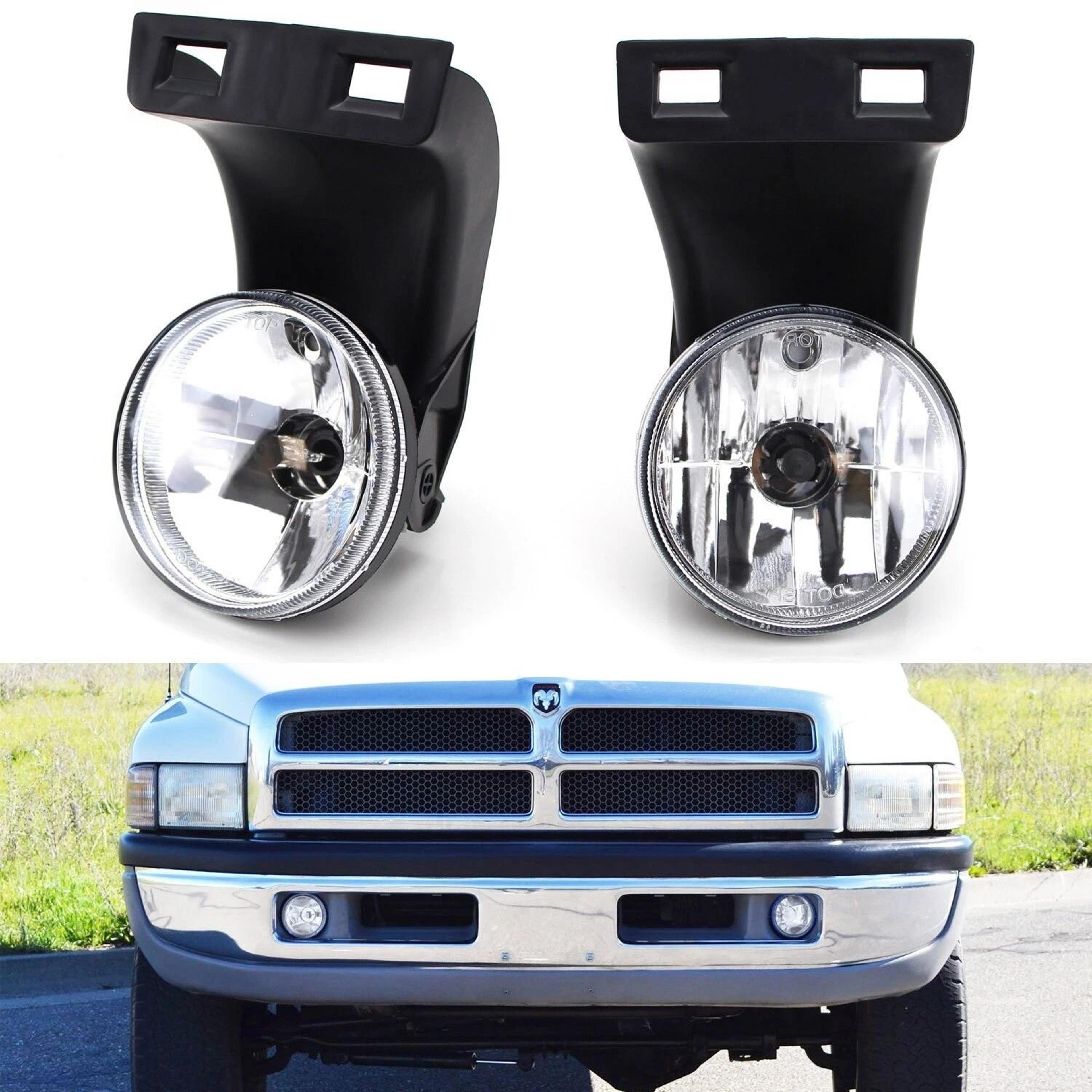 clear fog lights with halogen bulbs for dodge ram