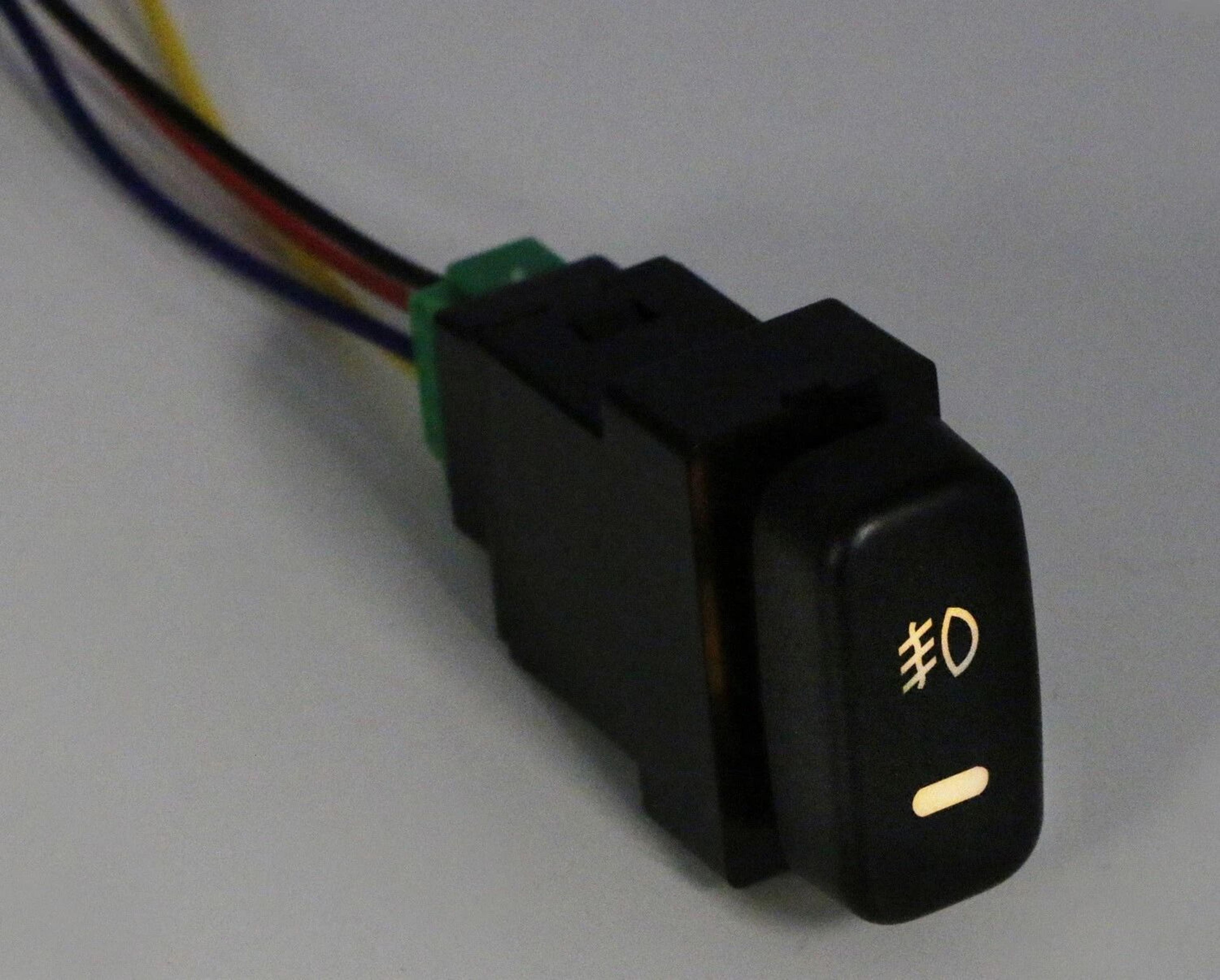 mitsubishi factory style push button switch with led indicator for fog lights