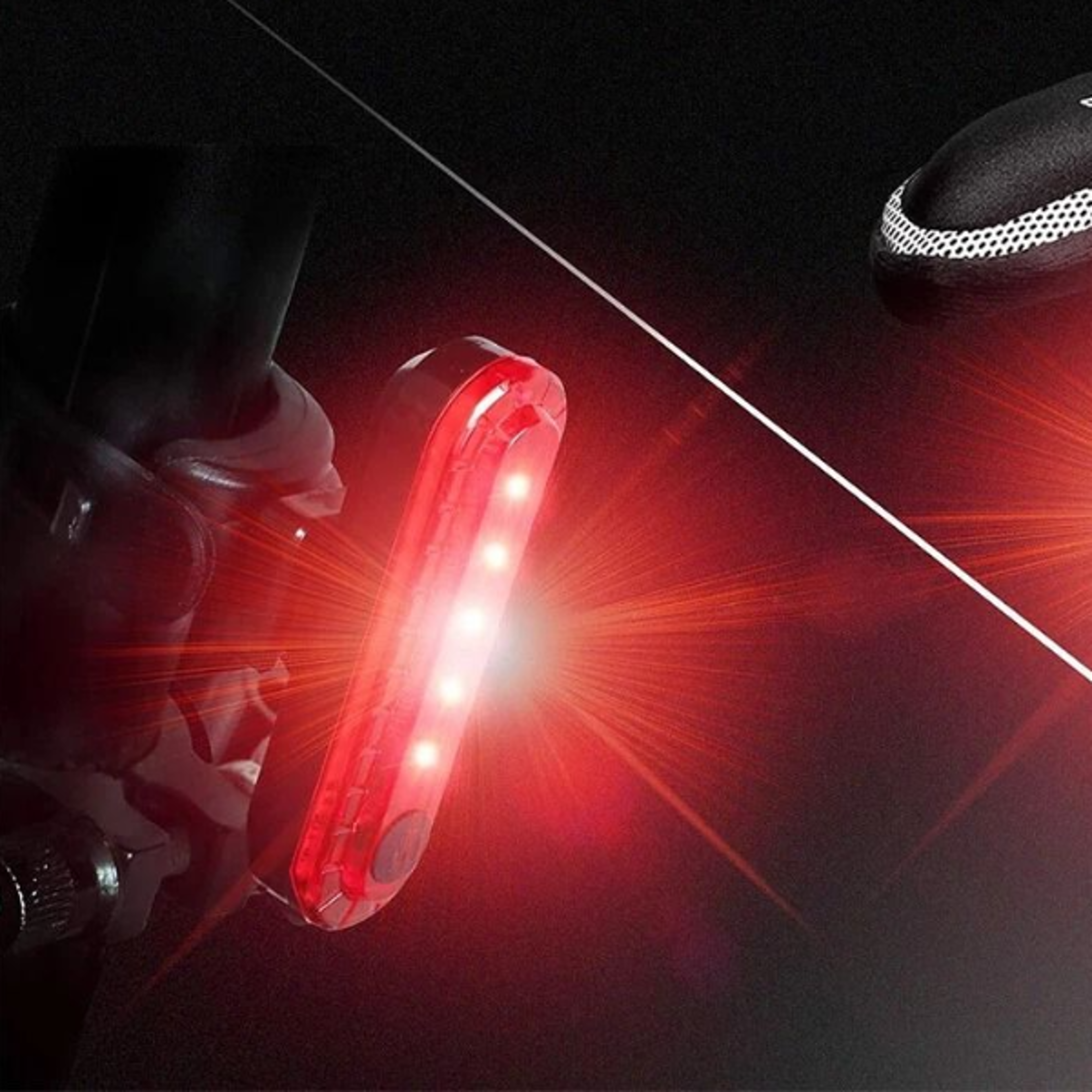 usb rechargeable led bike tail light rear safety warning lights