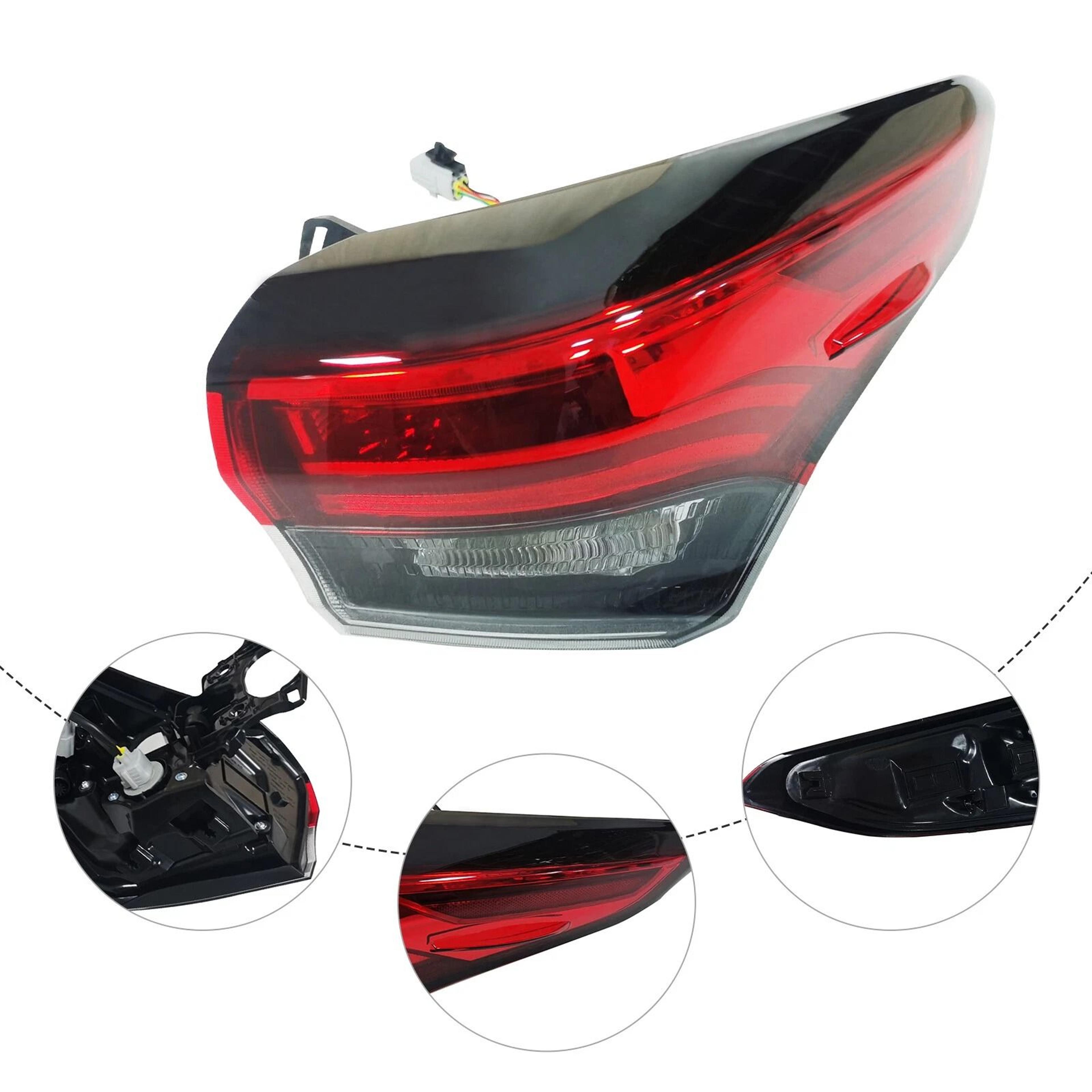For Toyota Highlander Passenger Right Side Outer Tail Light Rear Lamp 9